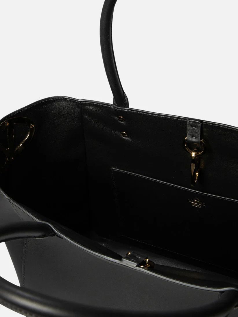 Valentino o1s22i1n0924 Size: OS / Nappa Vlogo Side Tote Bag in Black Size ONE SIZE - 5 Thumbnail