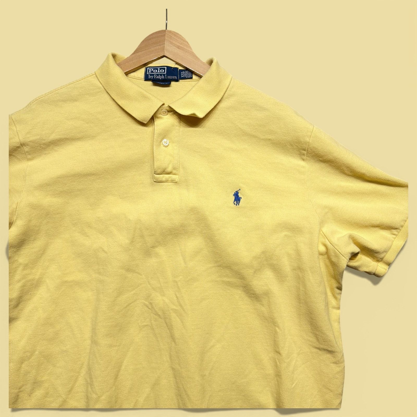 Polo Ralph Lauren Vintage Polo Ralph Lauren 2000s Yellow Polo Shirt Size XXL Size US XXL / EU 58 / 5 - 2 Thumbnail