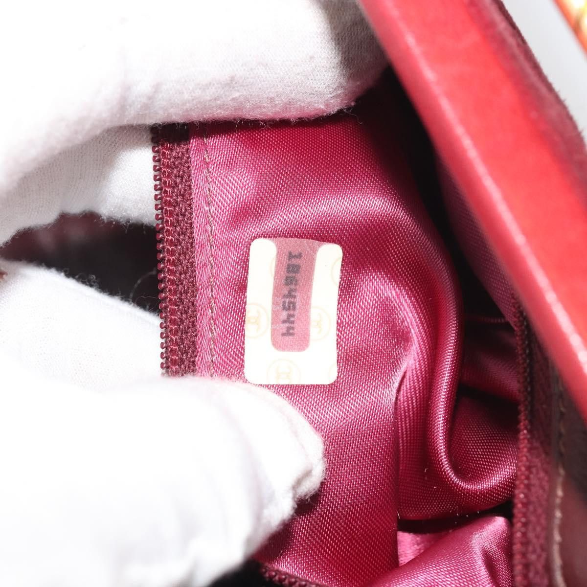 Chanel CHANEL Matelasse Hand Bag Suede Red Gold CC Auth 197450A - Size ONE SIZE - 12 Thumbnail