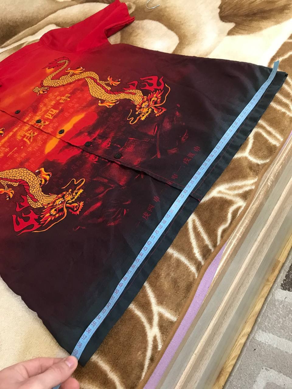 Anime 🔥 Japan Dragon 90s Vintage Anima Streetwear Hawaiian Shirt Size US XL / EU 56 / 4 - 8 Thumbnail