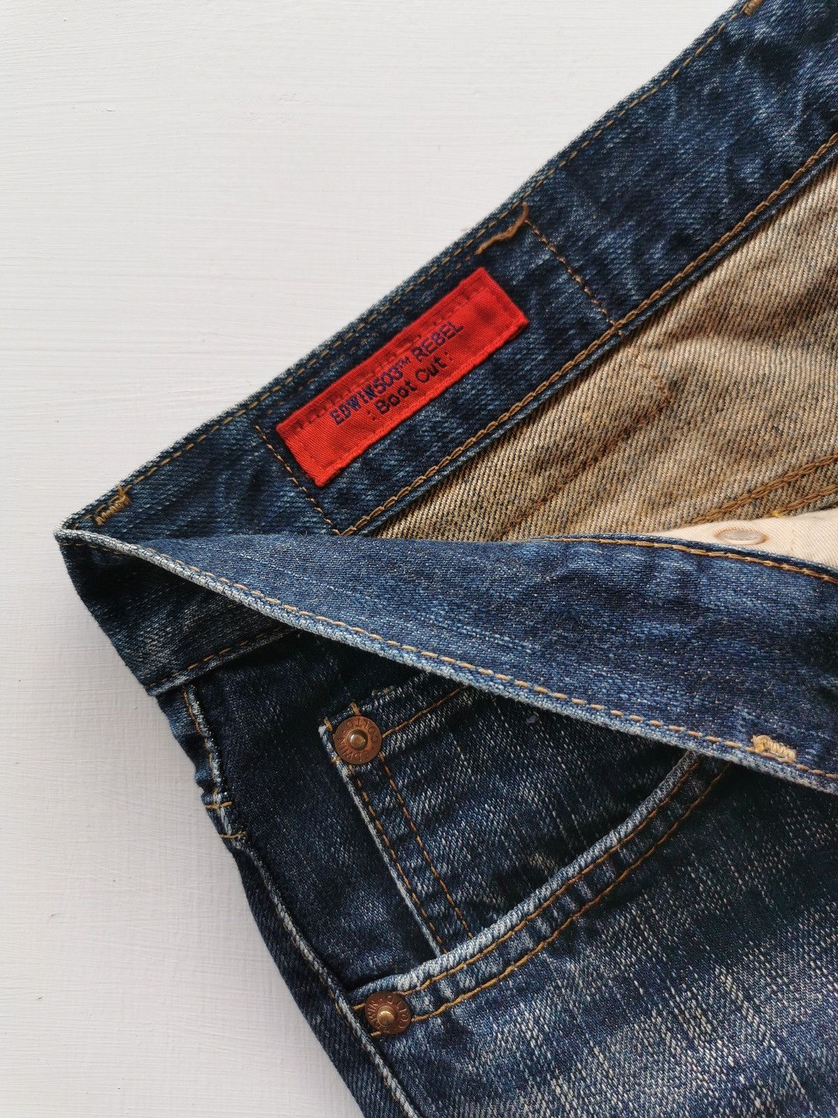 Edwin Bootcut Edwin 503 Rebel Denim Jeans Size US 30 / EU 46 - 4 Thumbnail