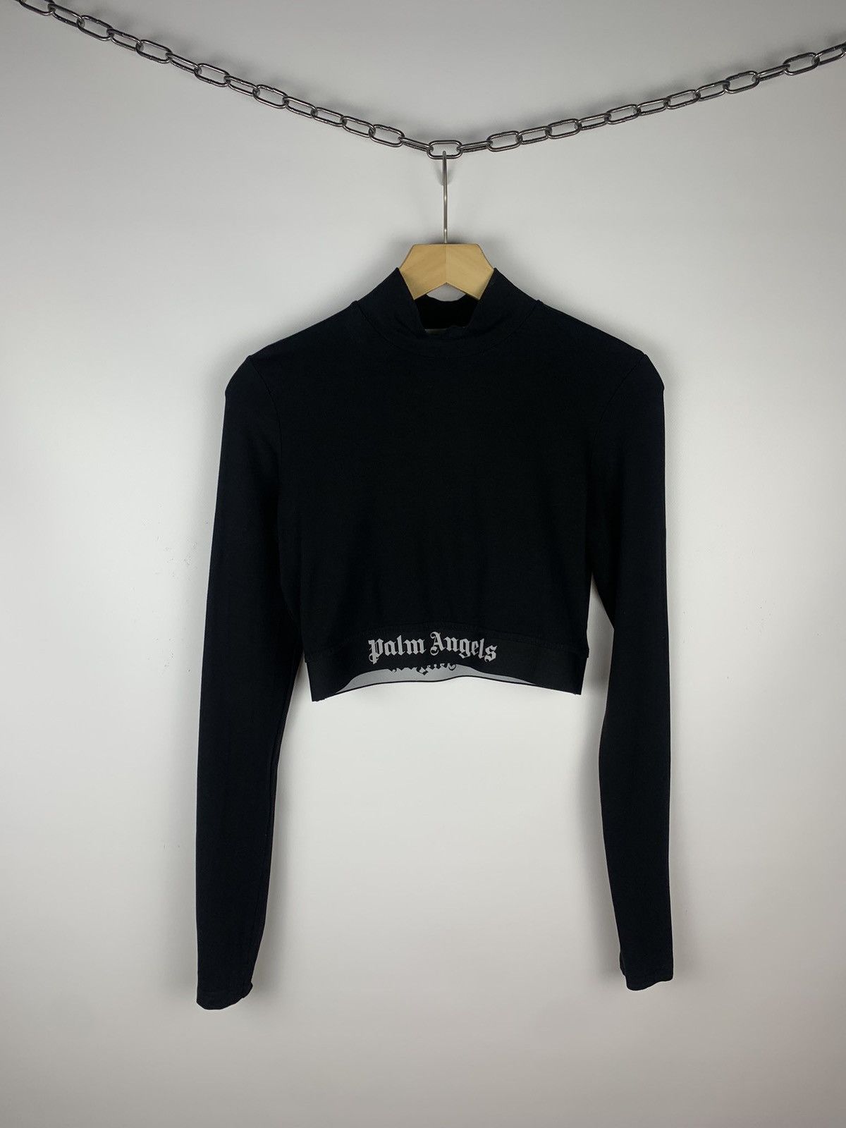 Palm Angels Palm Angels Crop Top T-Shirt Long Sleeve Women’s Size L Size L / US 10 / IT 46 - 3 Thumbnail