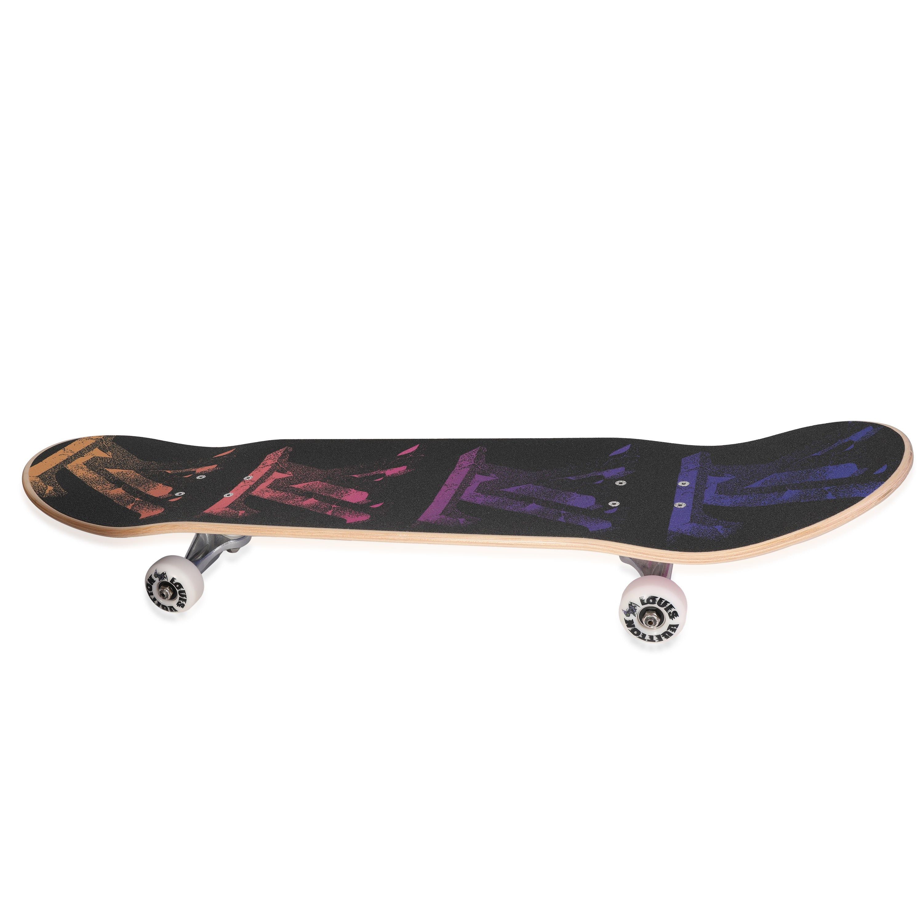 image of Louis Vuitton X Virgil Abloh Multicolor Illusion Skateboard in Black, Women's