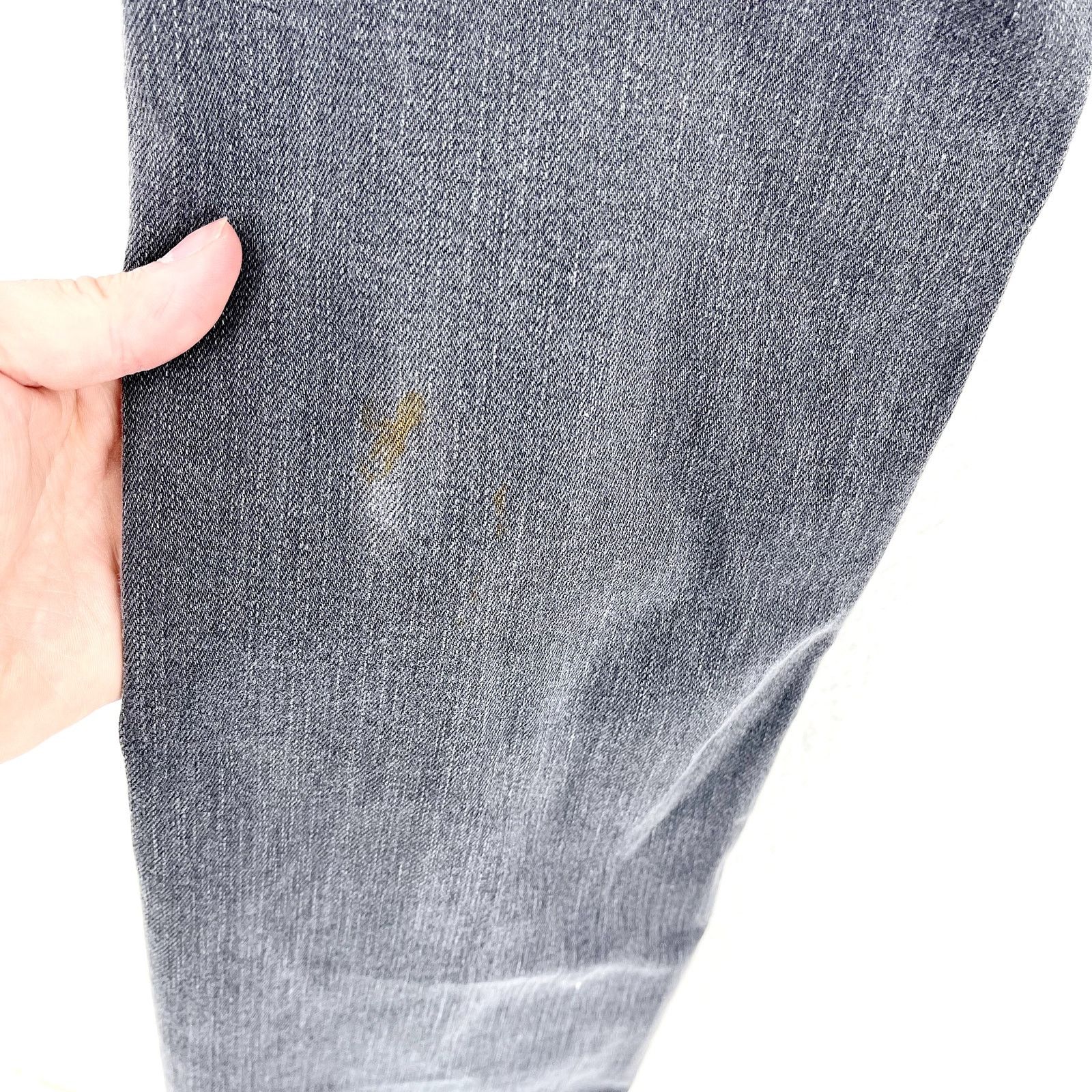 7 For All Mankind 7for All Mankind Faded Gray Distressed Washed Straight 33/14 Size 36" / US 14 / IT 50 - 8 Thumbnail