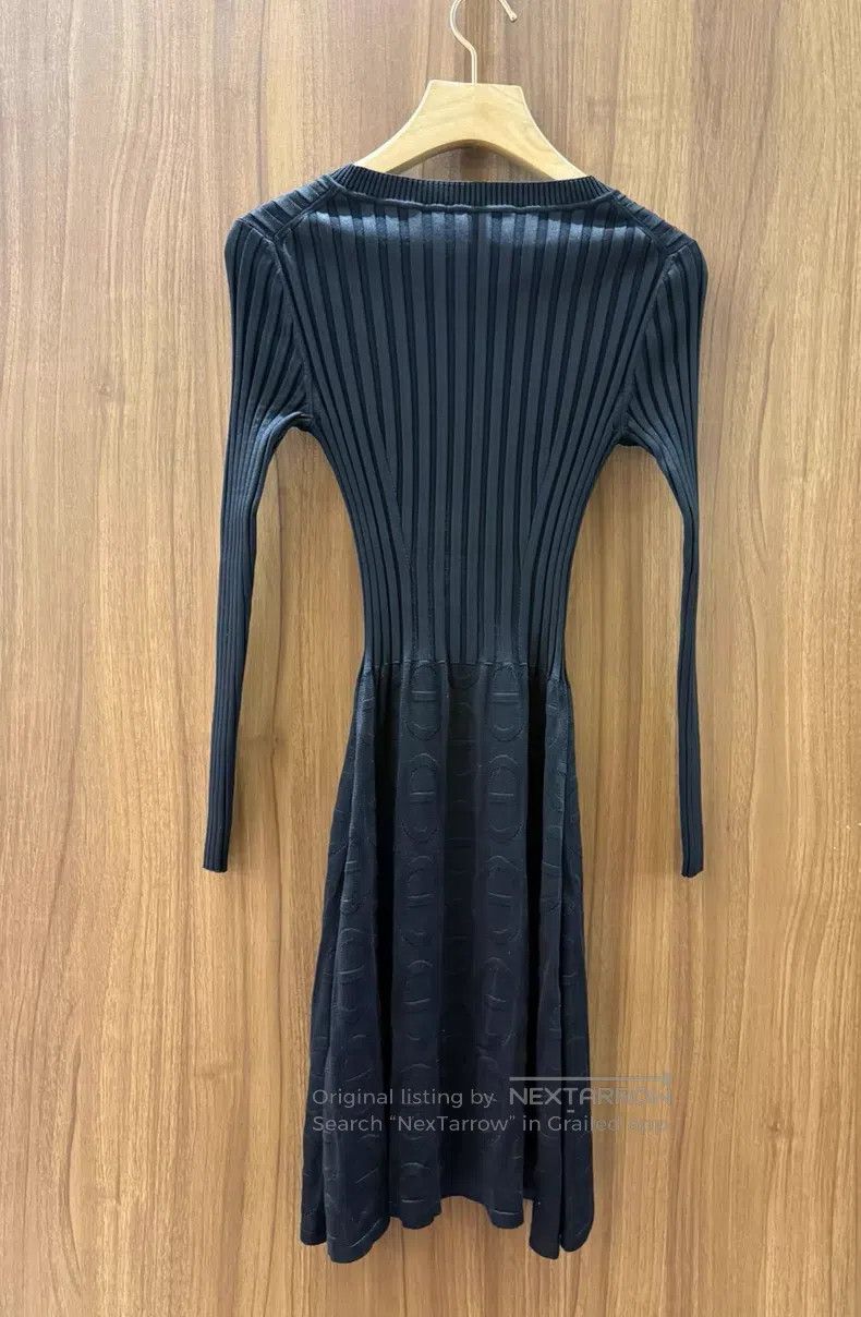 Hermes Hermes Black Knit Dress Size XXS / US 00 / IT 34 - 2 Thumbnail