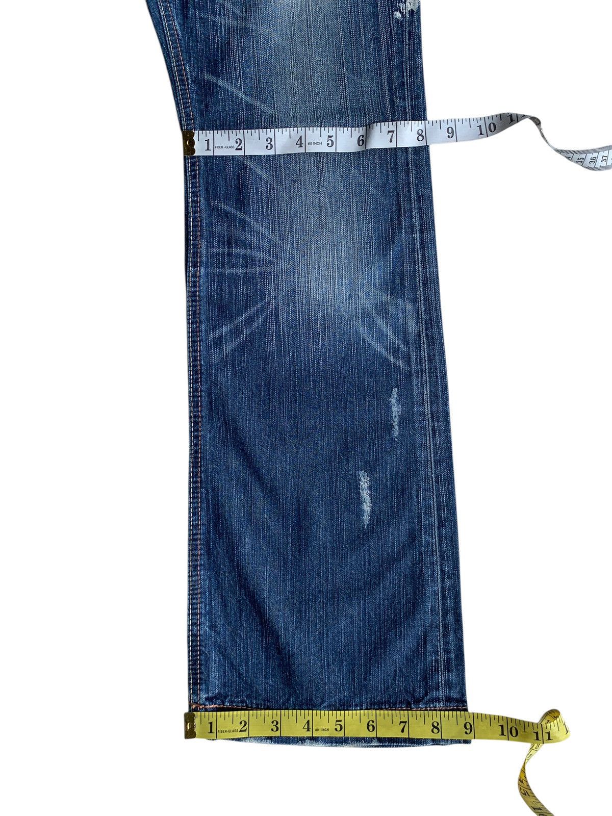 FLARE💥 LIBERTO PUNK STYLE RUSTY&FADED DISTRESSED DENIM🎌