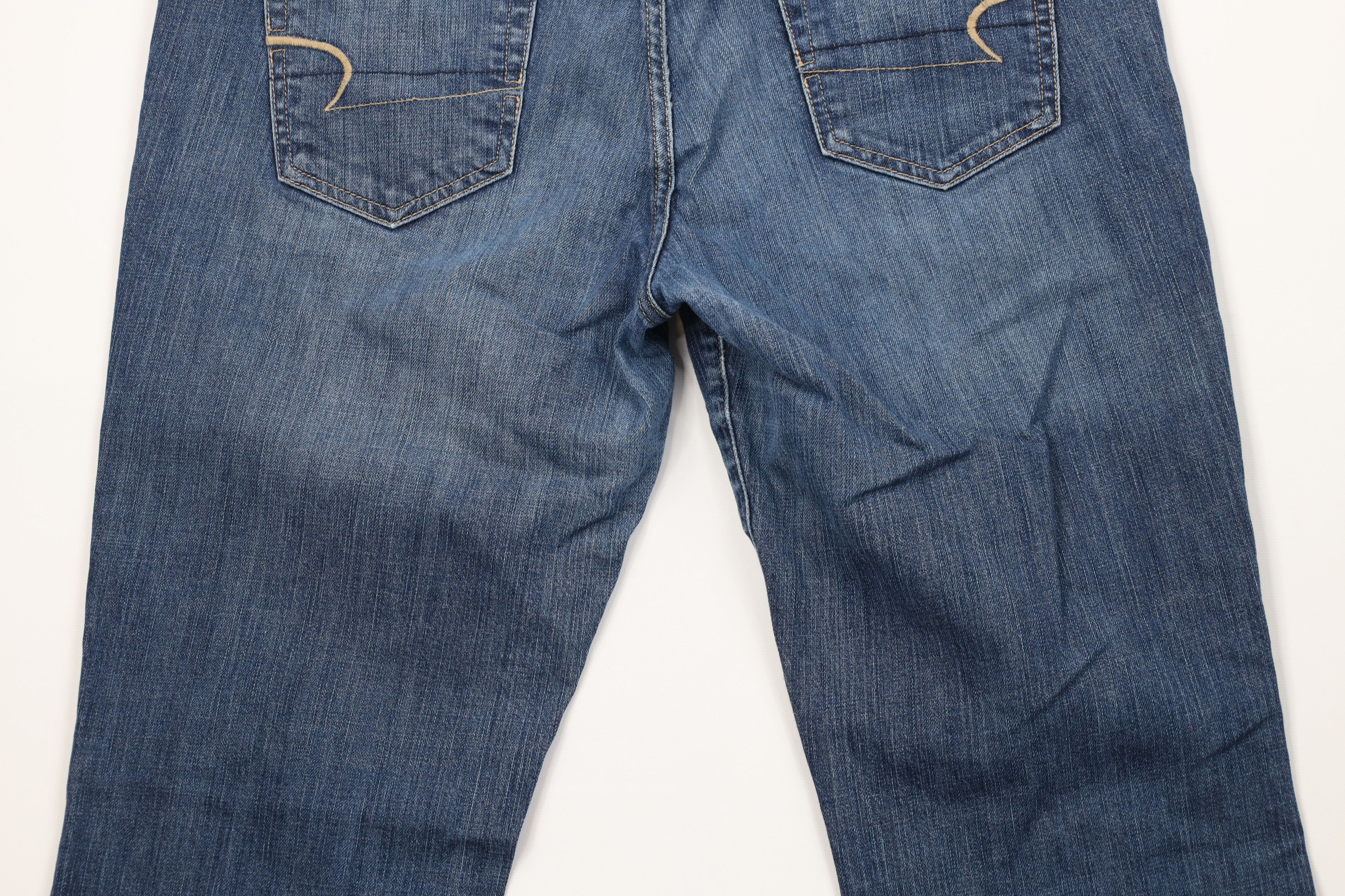 American Eagle Outfitters Vintage 90s Y2K American Eagle Flared Wide Leg Jeans Blue Size 36" / US 14 / IT 50 - 10 Thumbnail