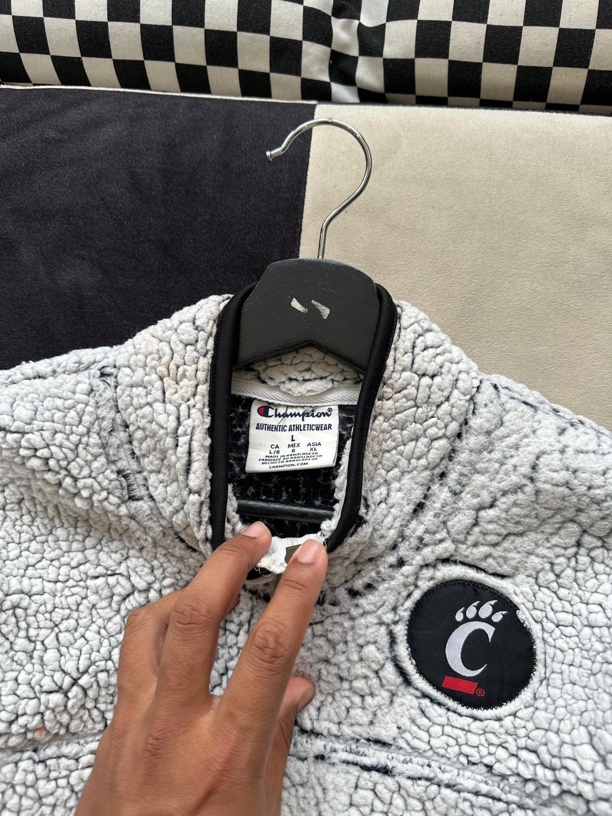Champion × NFL CHAMPION CINCINNATI FLEECE SHERPA Size US L / EU 52-54 / 3 - 2 Thumbnail