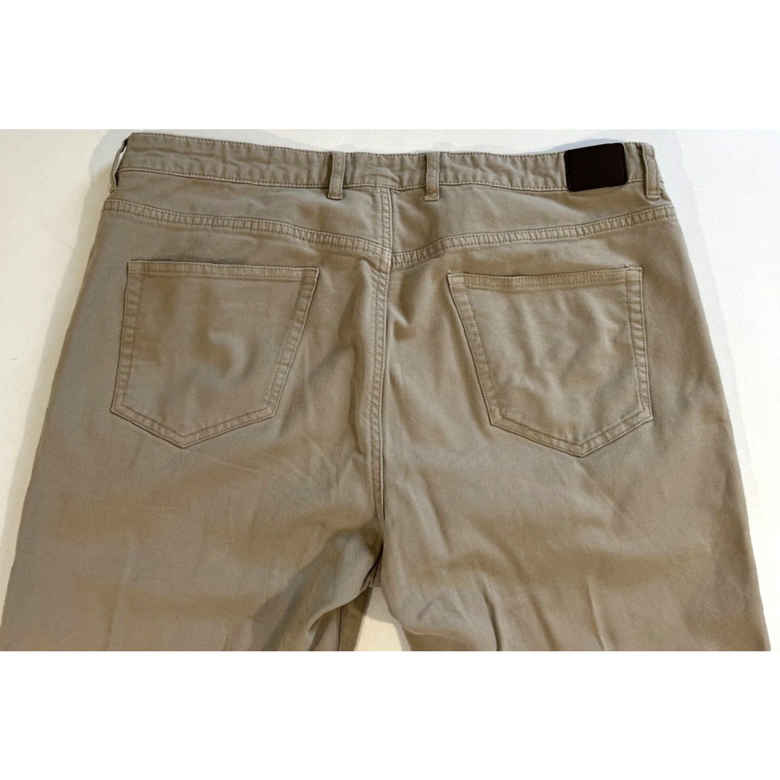 Peter Millar Peter Millar Crown Vintage Canvas Five-Pocket Pants Mens Sz 36x30 Tan Flat Front Stretch Denim Chino Size US 36 / EU 52 - 4 Thumbnail