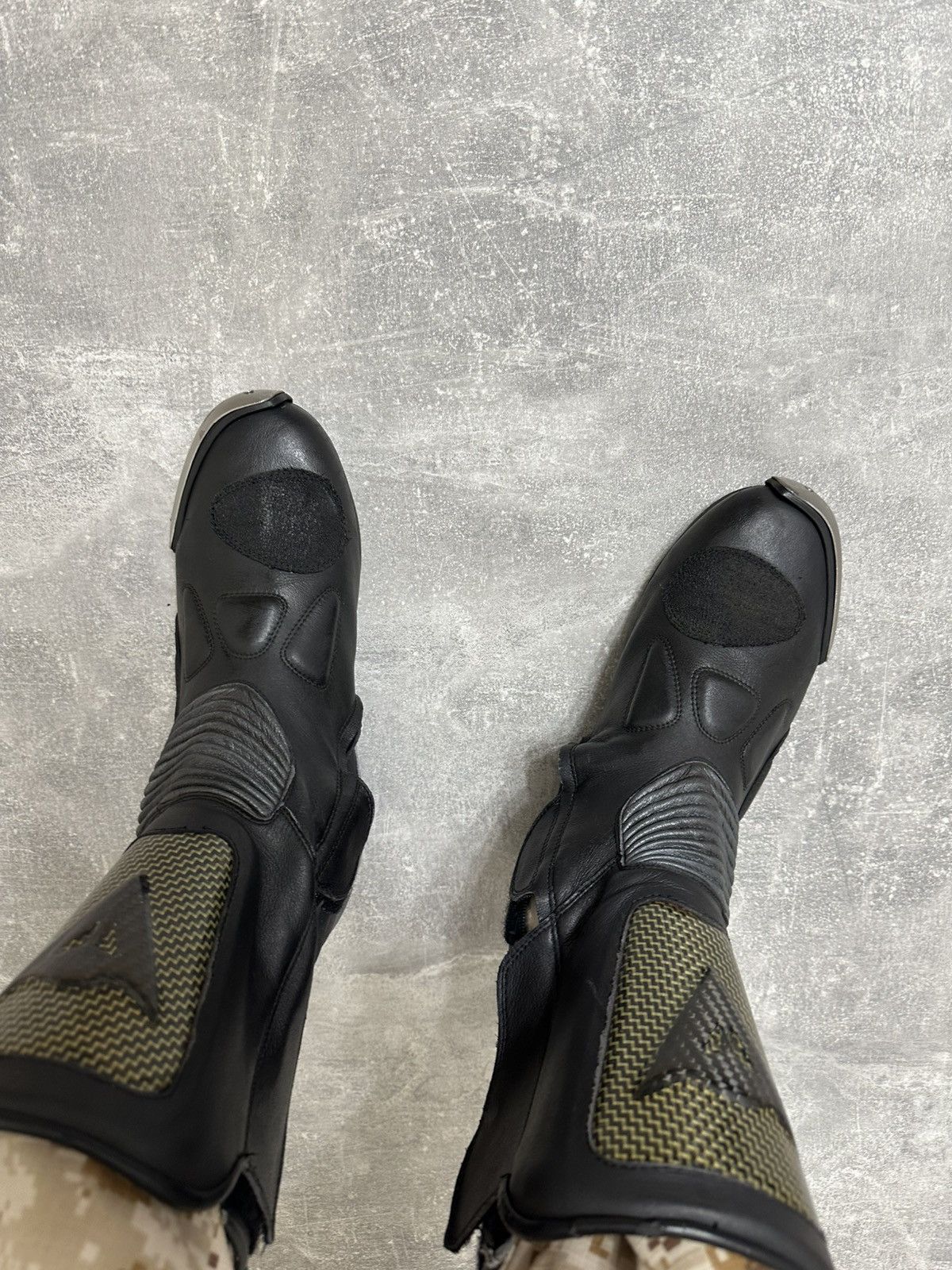 Other Vintage Dainese Racing Leather Membrane Boots Size US 12 / EU 45 - 4 Thumbnail