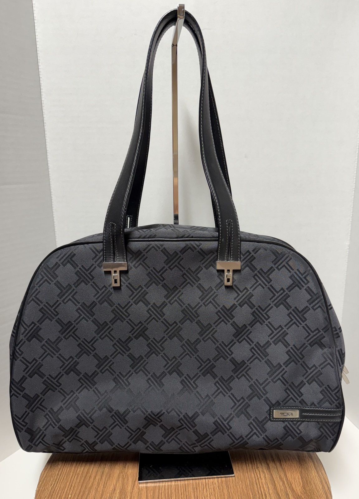 Tumi TUMI Vtg Black Monogram Ballistic Nylon Tote Bag Size ONE SIZE - 1 Thumbnail