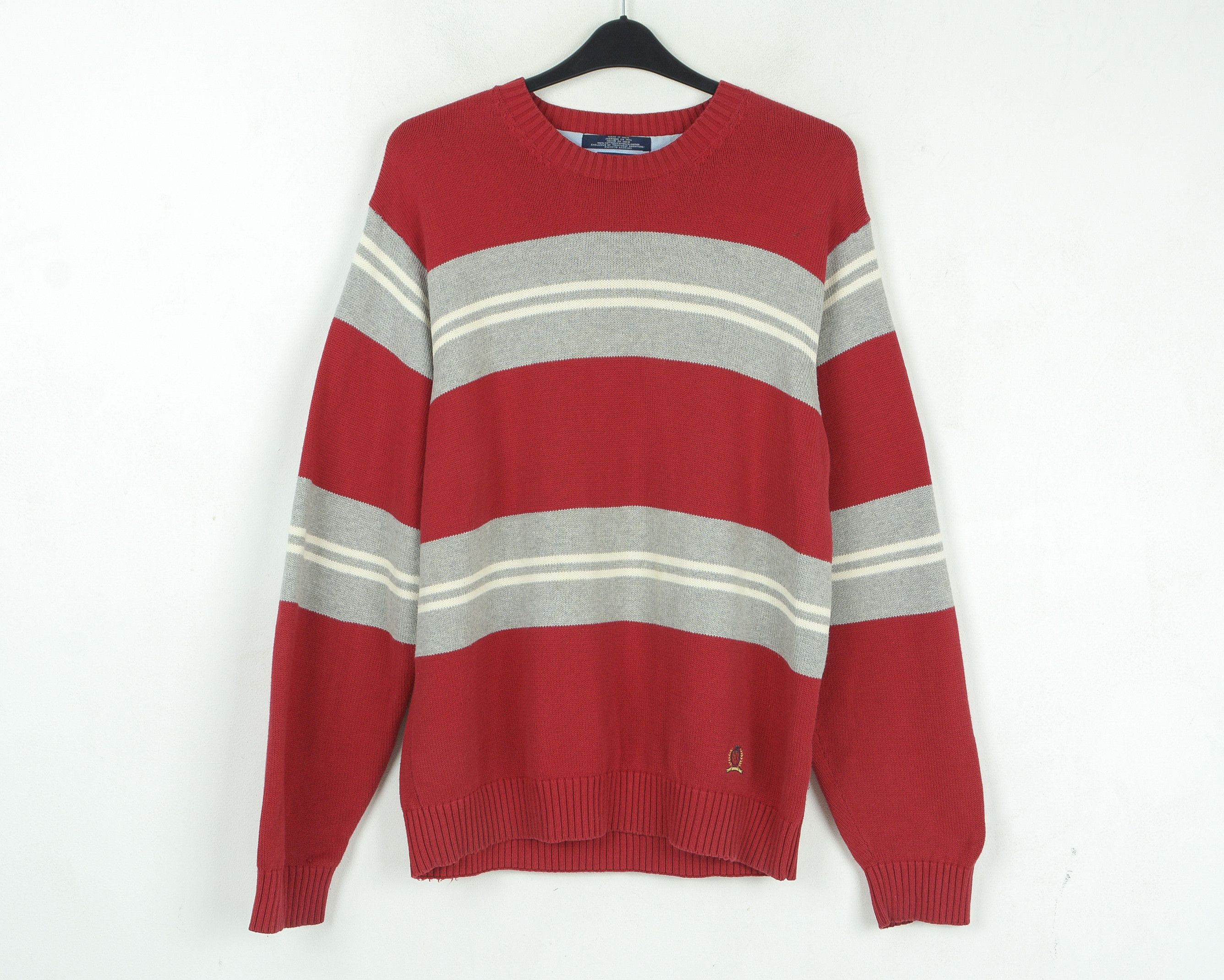 Tommy Hilfiger 100% Cotton Crew Neck Sweater Jumper Pullover Top Size US XL / EU 56 / 4 - 1 Thumbnail