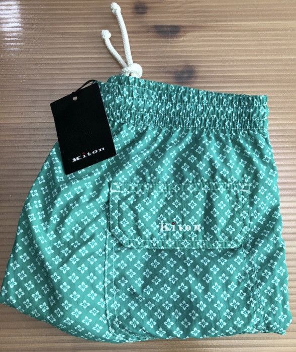 Kiton Kiton 🇮🇹 resort swim trunks M NWT Size US 34 / EU 50 - 6 Thumbnail