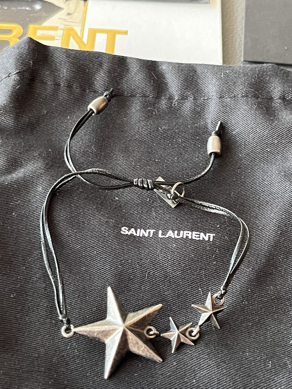 Hedi Slimane × Saint Laurent Paris × Yves Saint Laurent 🌟 🌟 🌟 Super Runway Saint Laurent Metal Star Bracelet ⭐️ Size ONE SIZE - 4 Thumbnail
