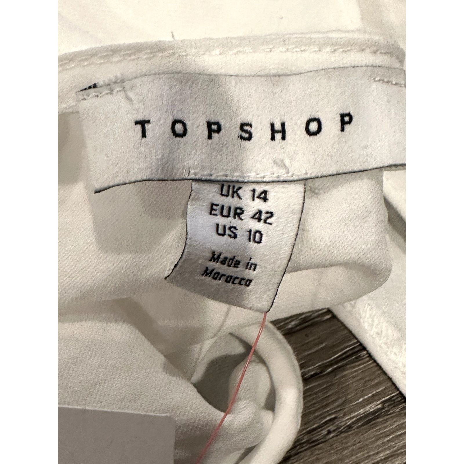Topshop Topshop Women's White Cami Tank Strappy Top 10 NWT Size L / US 10 / IT 46 - 8 Thumbnail