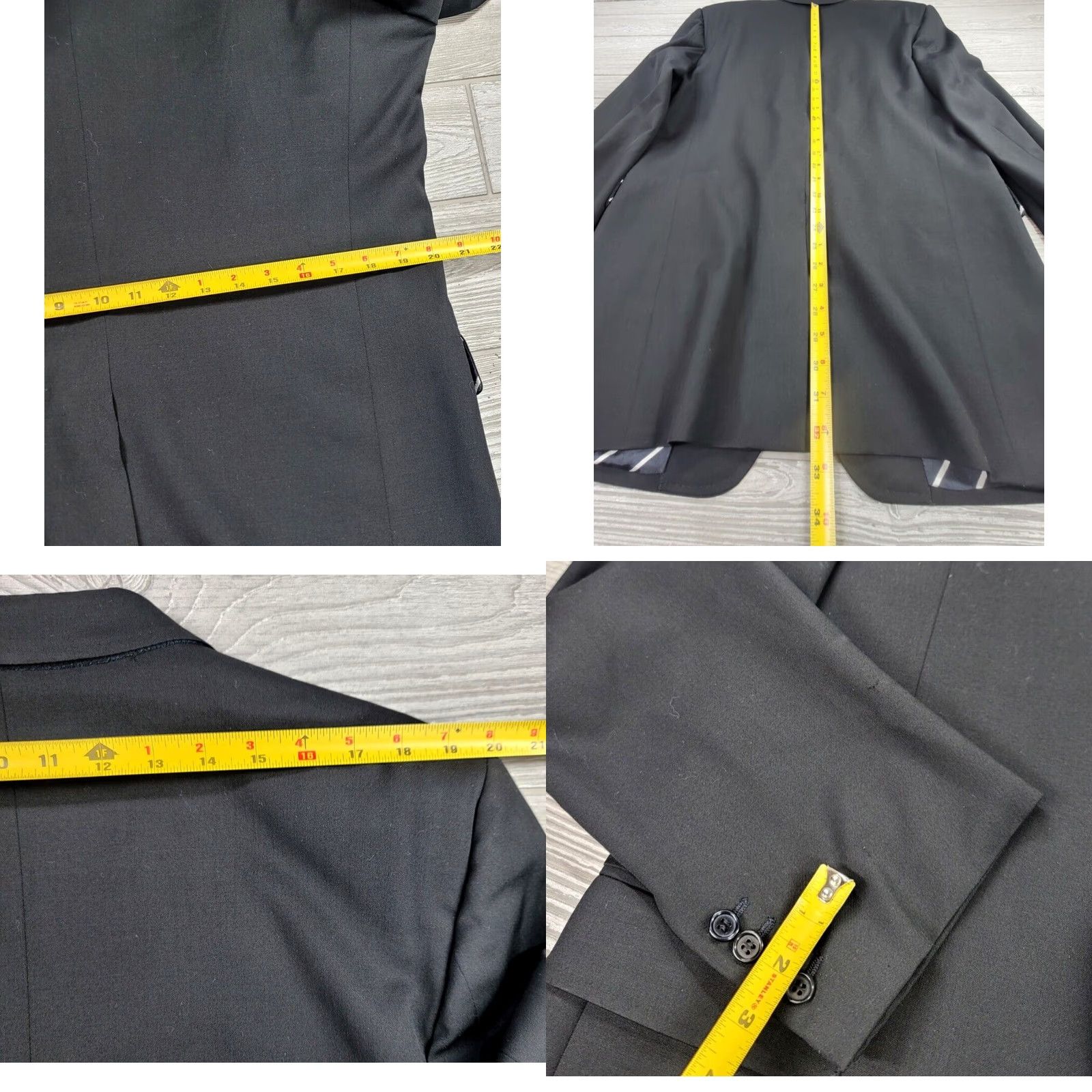 Dolce & Gabbana Dolce&Gabbana Blazer Jacket Black EU 52L US 40L Single-Breasted 3 Button Men Size 52R - 11 Thumbnail