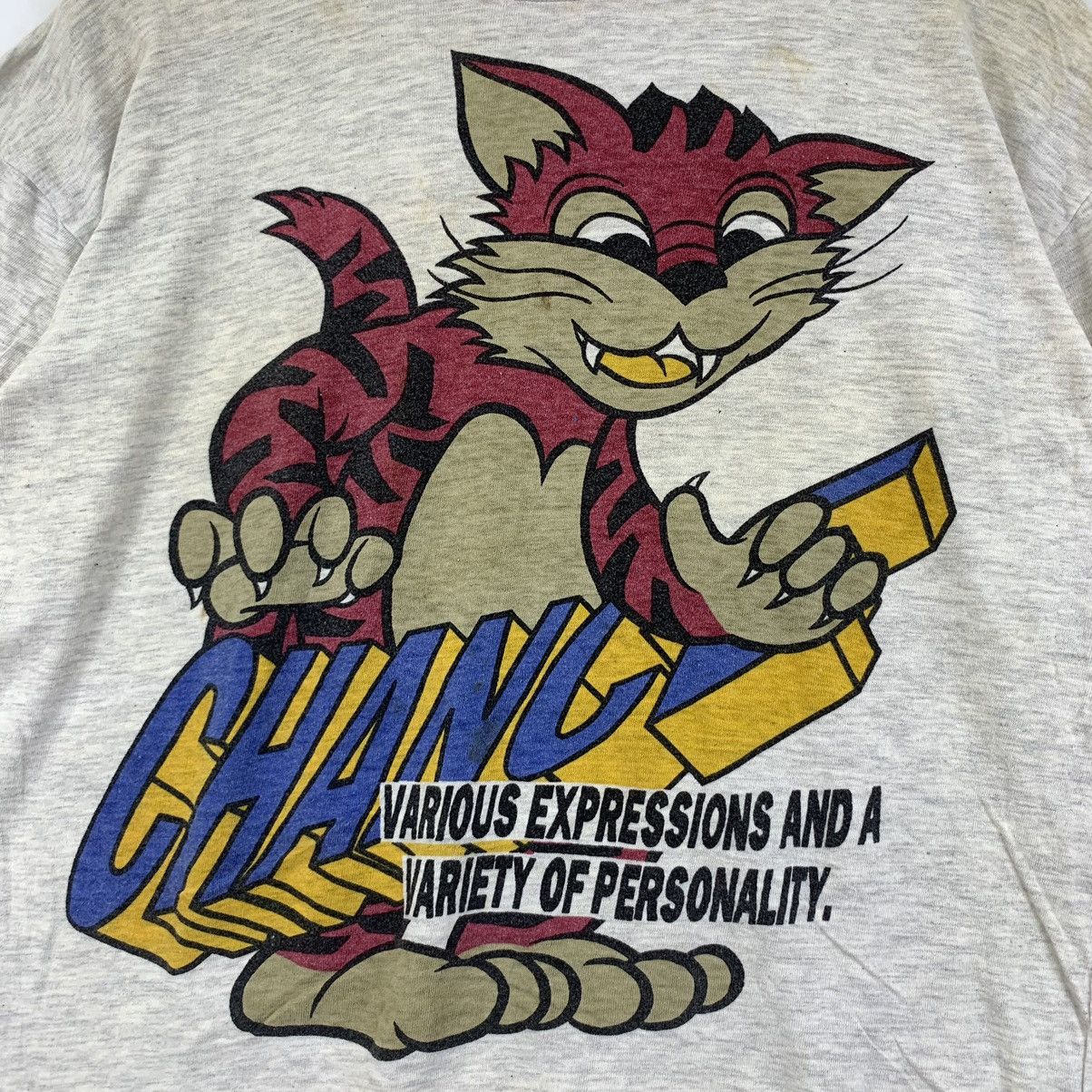 Vintage Vintage 90’ MACMAIL CHANCE CAT Cartoon Ringer Tee Shirt Size US M / EU 48-50 / 2 - 3 Thumbnail