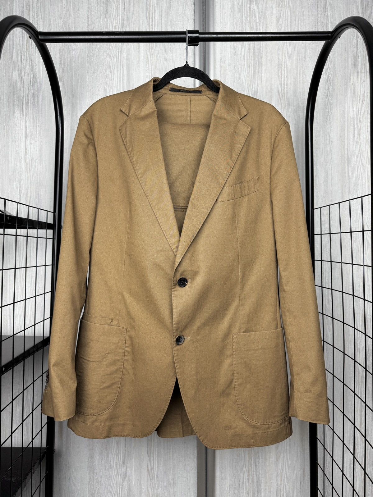 Other Windsor. Brown Solerto + Santios Cotton Silk Blend Suit 52 Size 42R - 4 Thumbnail