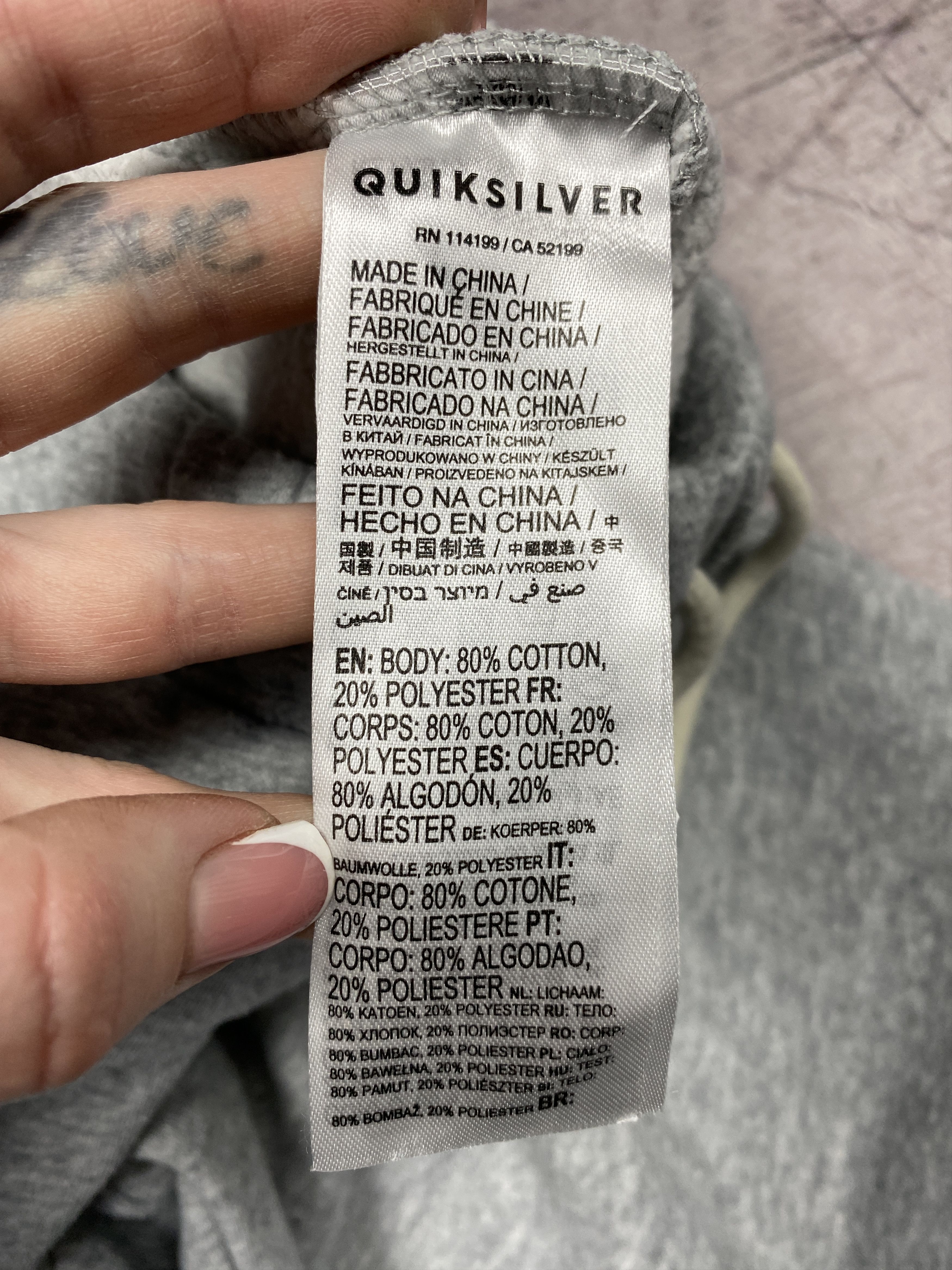 Quiksilver × Vintage Quiksilver Mens Sweatpants Track Pants Size US 30 / EU 46 - 5 Thumbnail