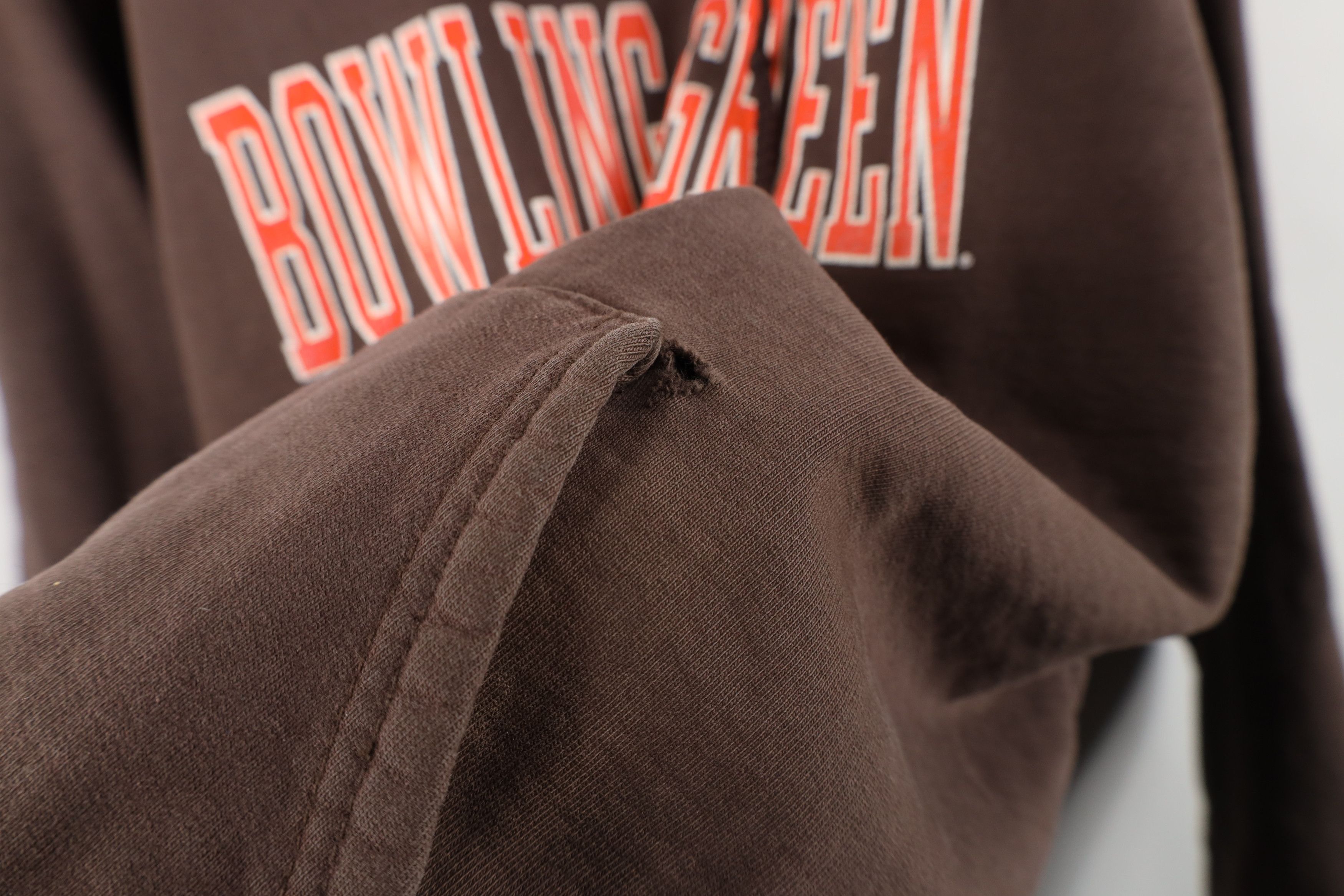 Vintage Vintage 90s Bowling Green State University Hoodie Brown USA Size US XL / EU 56 / 4 - 6 Thumbnail