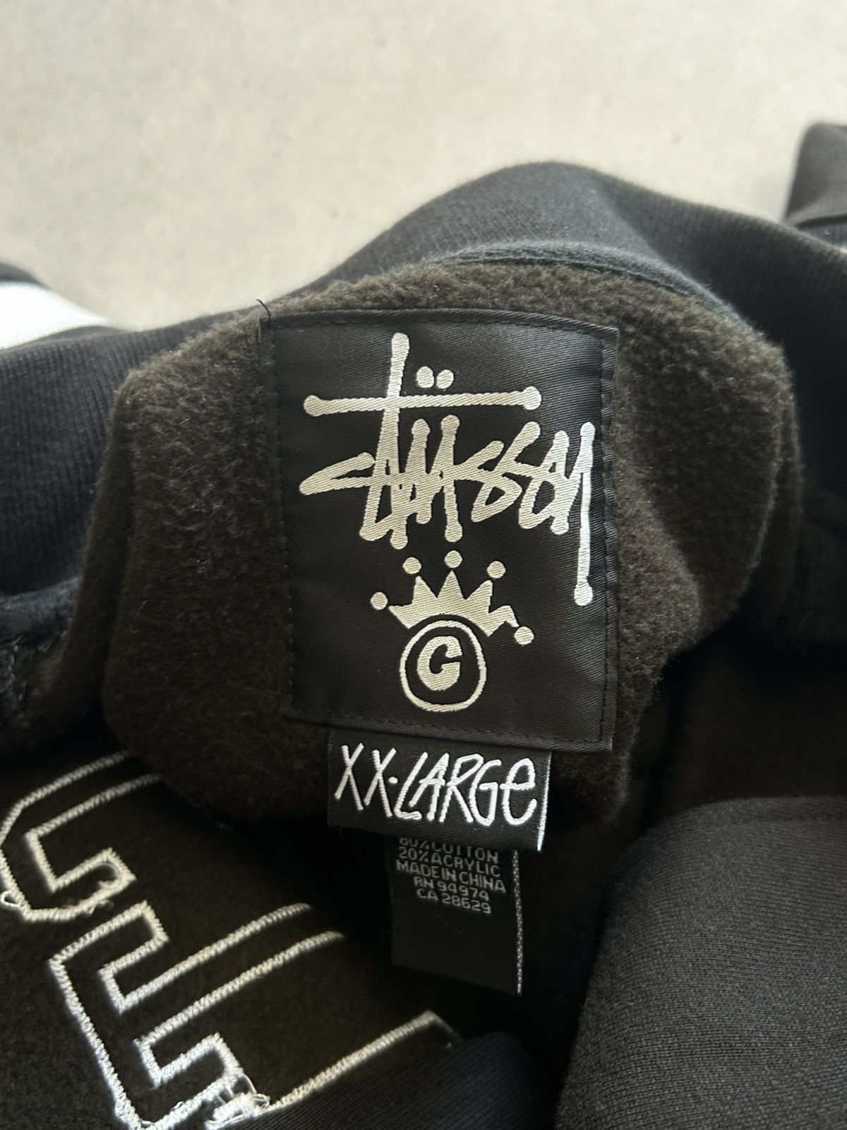 Stussy Vintage Stussy Arc Black Varsity Jacket Size US XL / EU 56 / 4 - 7 Thumbnail