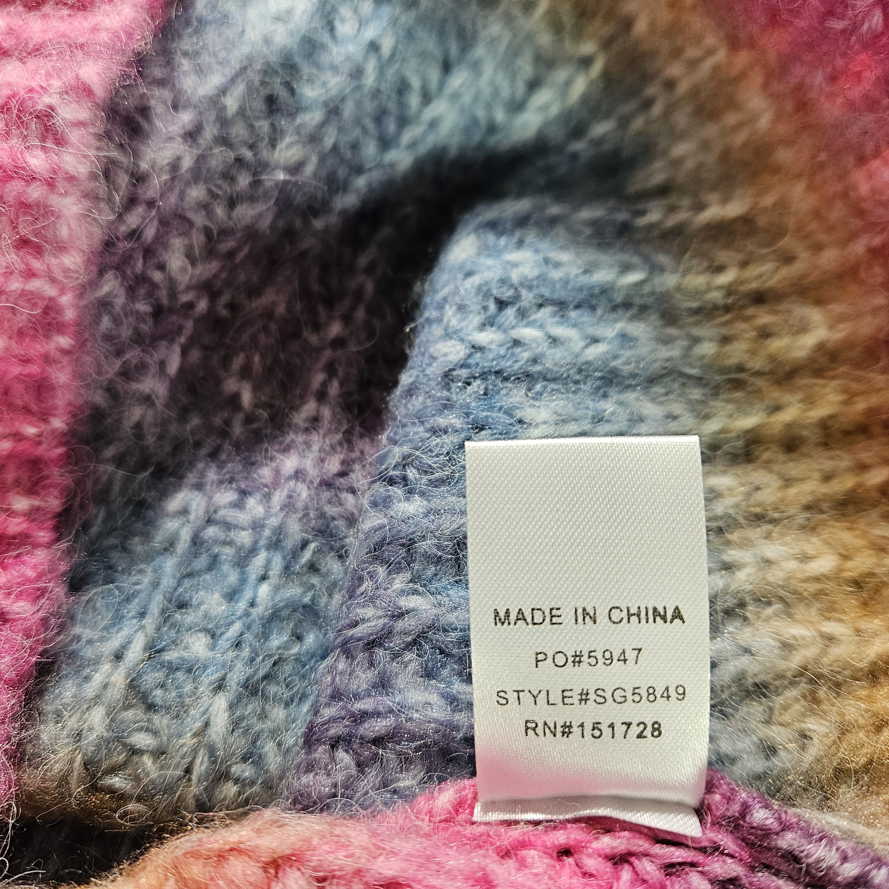 Other ee:some Size S/M Sweater Space Dye Ombre Rainbow Chunky Knit Size M / US 6-8 / IT 42-44 - 8 Thumbnail