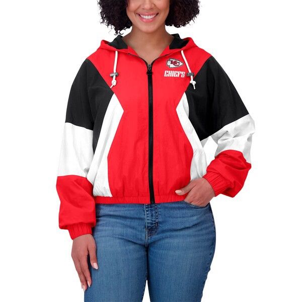 Other Red Kansas City Chiefs Color Block Windbreaker Jacket Size XS / US 0-2 / IT 36-38 - 8 Thumbnail