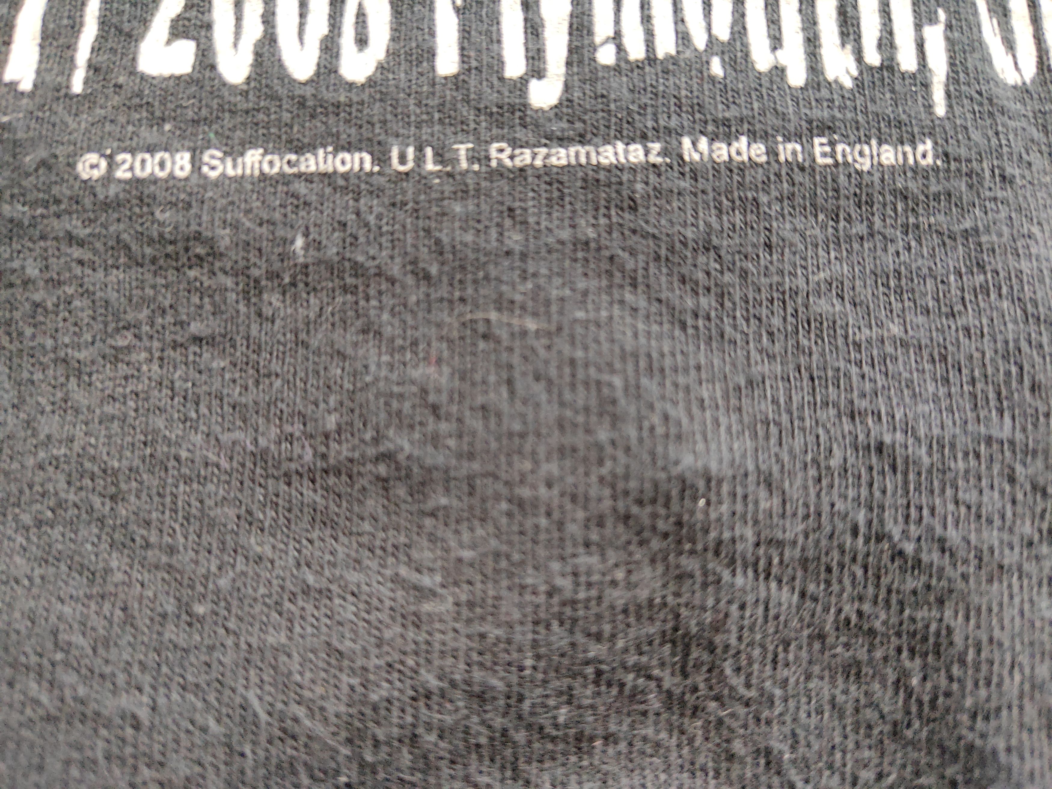 Band Tees Suffocation Vintage 00s 90s Death Metal Band Tshirt Size US L / EU 52-54 / 3 - 4 Thumbnail