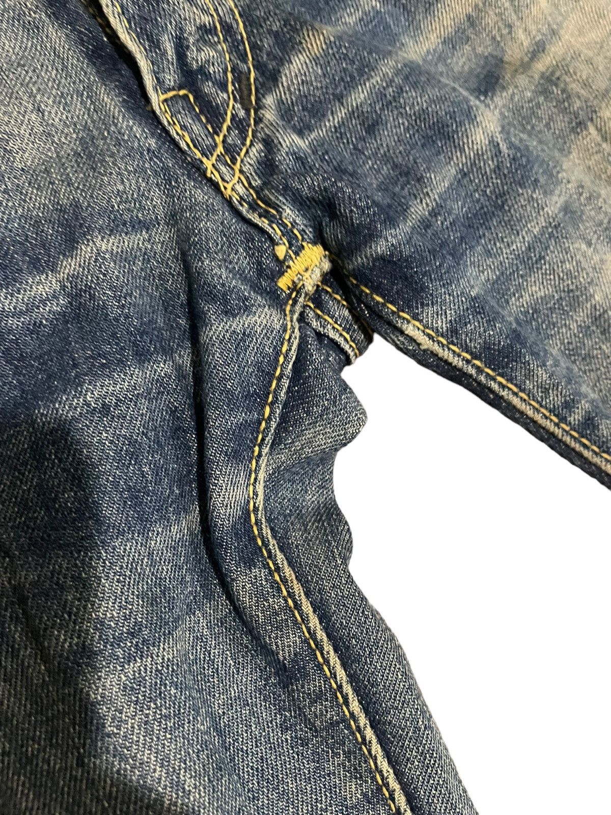 Vintage 60s Bell bottom Flared Bootcut Bigstone V Stitch VTG Jeans Size US 27 - 11 Thumbnail