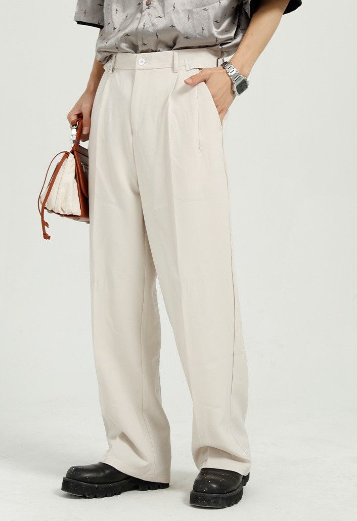 Designer × Japanese Brand Casual loose straight trend solid color trousers Size US 32 / EU 48 - 1 Thumbnail