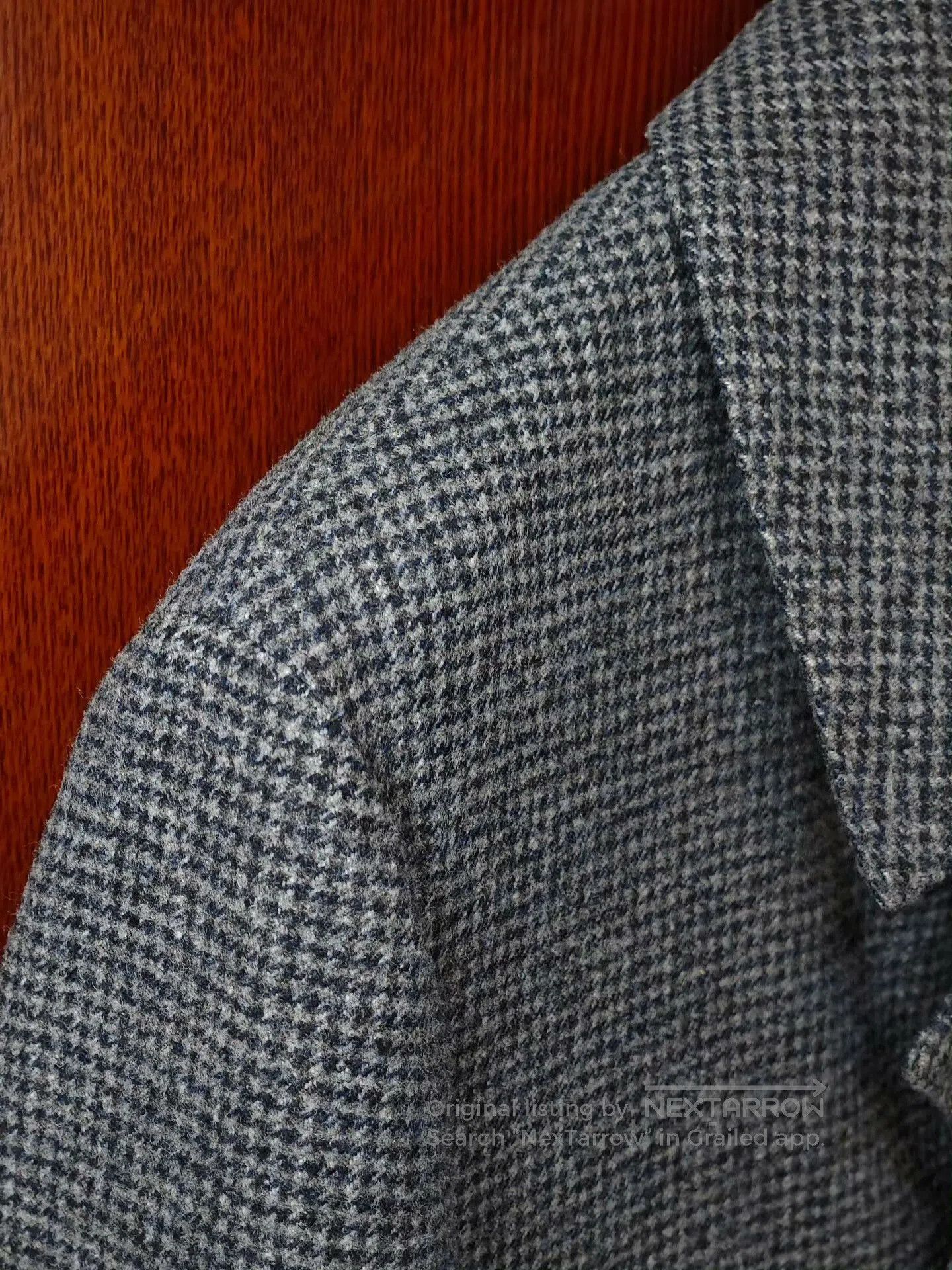 SHIPS Loro Piana Wool Coat with Houndstooth Pattern. Size US L / EU 52-54 / 3 - 3 Thumbnail