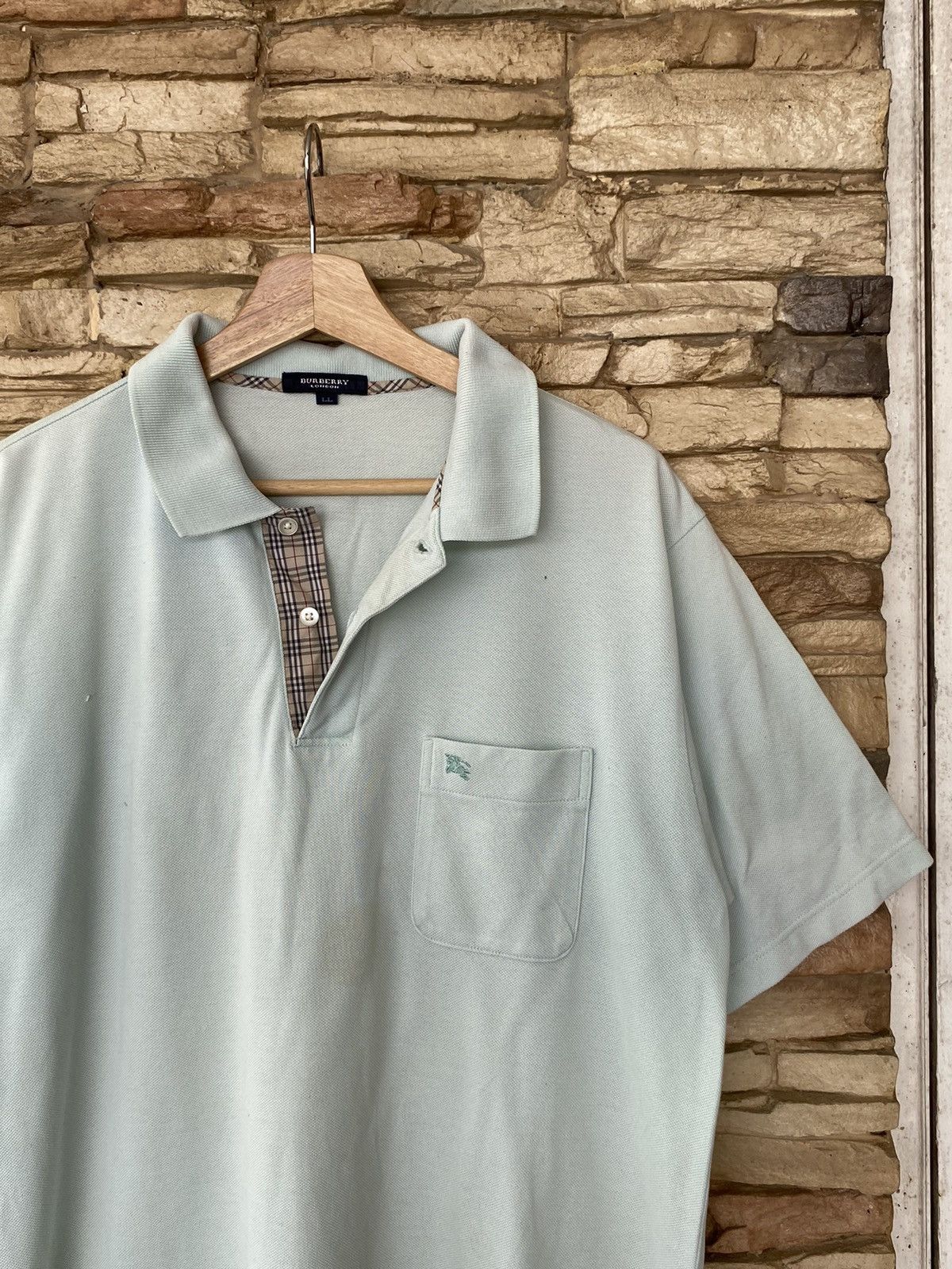 Burberry Vintage Burberry London Nova Check Polo Shirt Size US XL / EU 56 / 4 - 1 Thumbnail