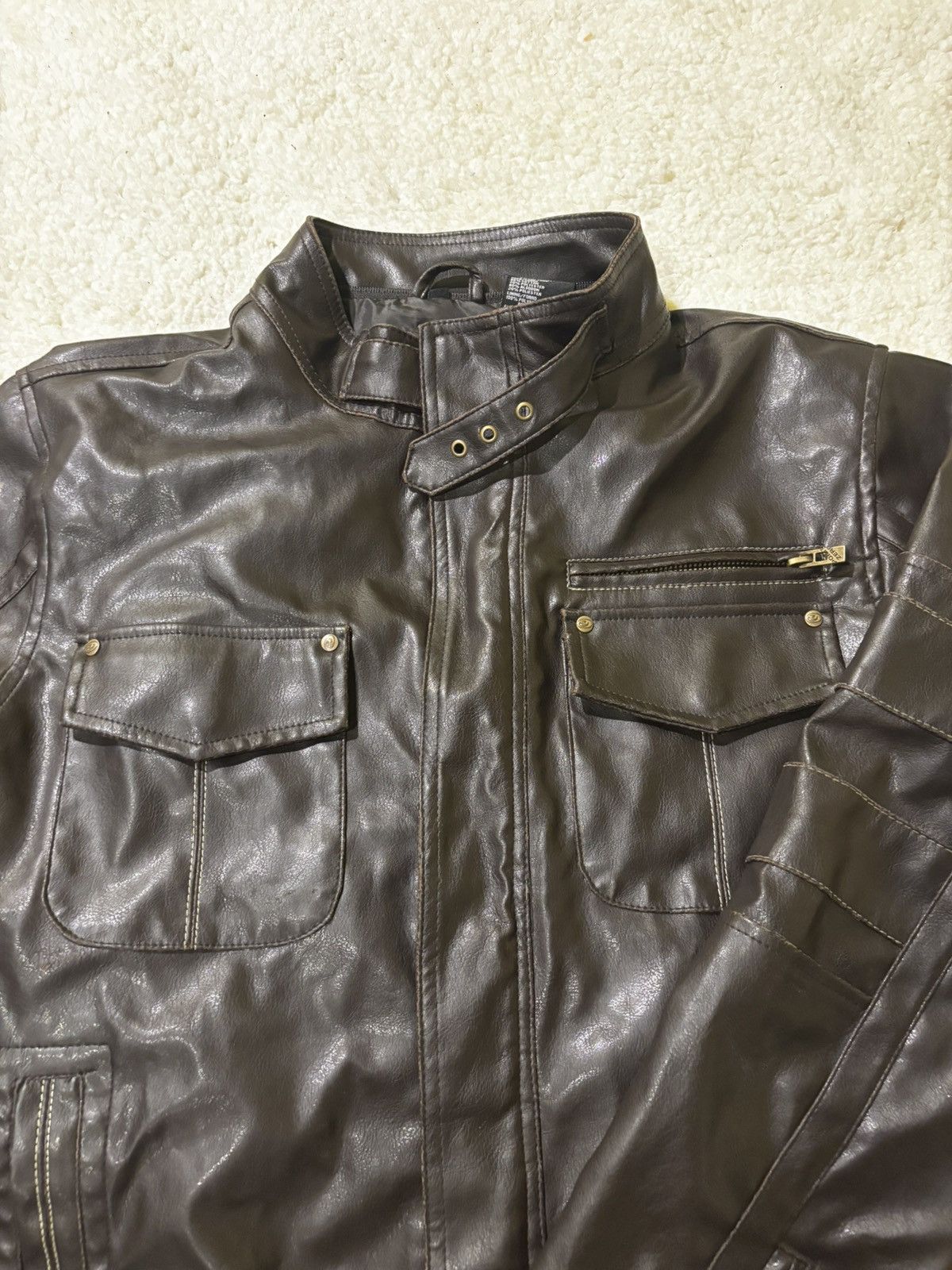 Point Zero Dark brown faux jacket0516 Size US S / EU 44-46 / 1 - 3 Thumbnail