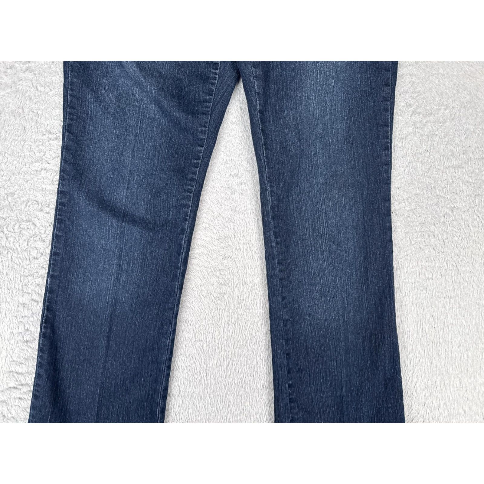 Vintage Passports Jeans Womens 8 Blue Straight Leg Mid Rise Embroidered Rhinestone Denim Size 30" / US 8 / IT 44 - 3 Thumbnail