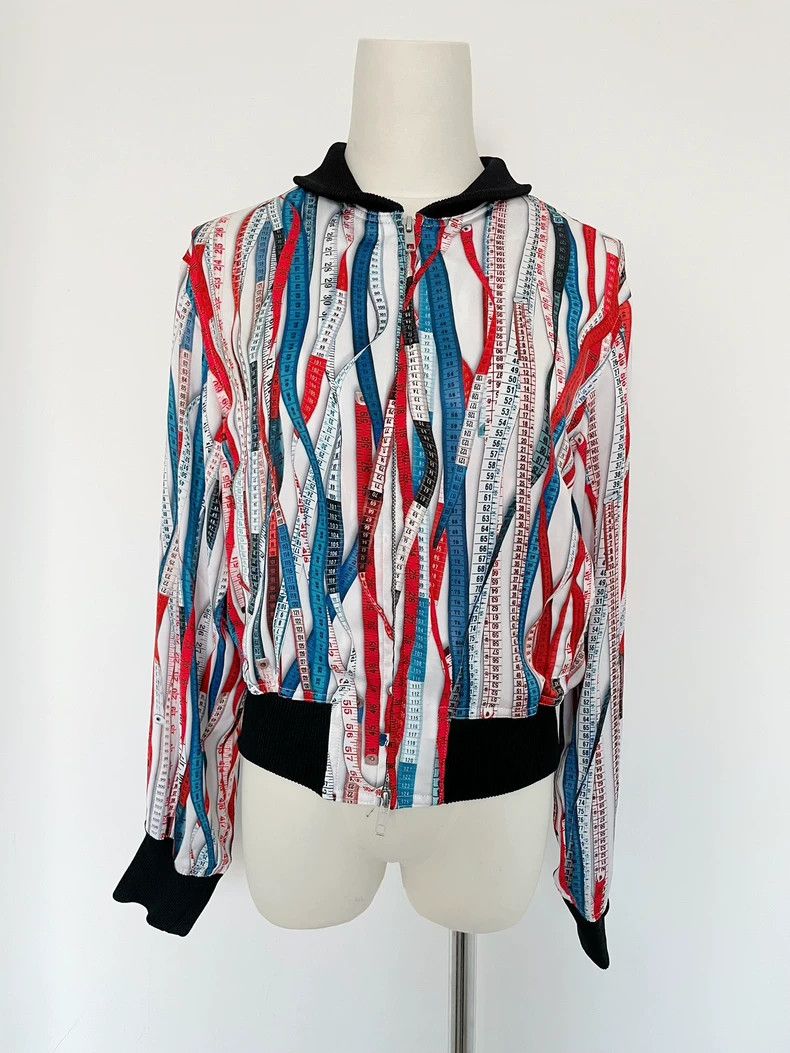 Jean Paul Gaultier Jean Paul Gaultier Red, white and blue ruler jacket 2504-Ne Size S / US 4 / IT 40 - 1 Thumbnail