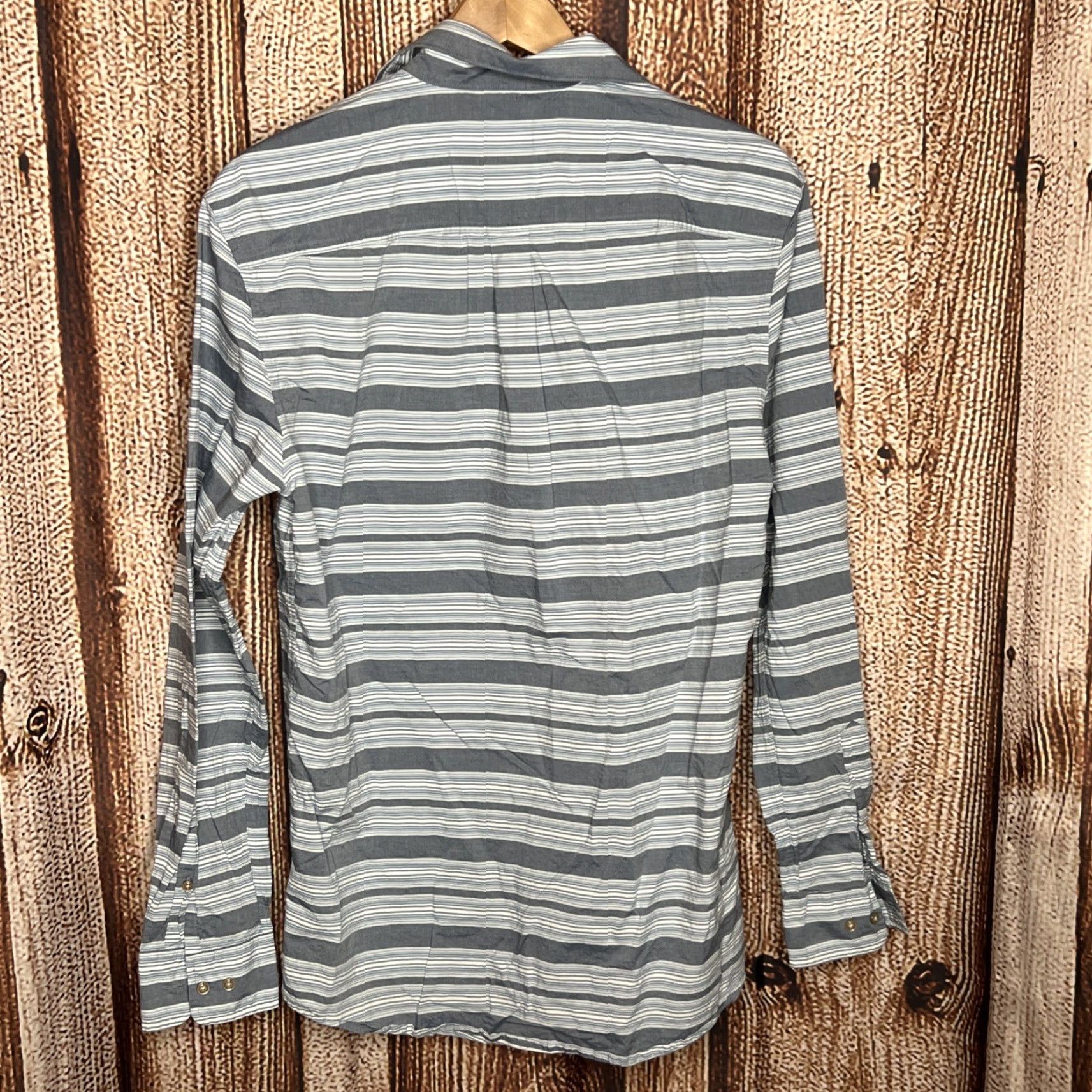 johnnie-O johnnie-O Shirt Mens M Blue Striped Button-Down Lightweight Polo Size US M / EU 48-50 / 2 - 3 Thumbnail