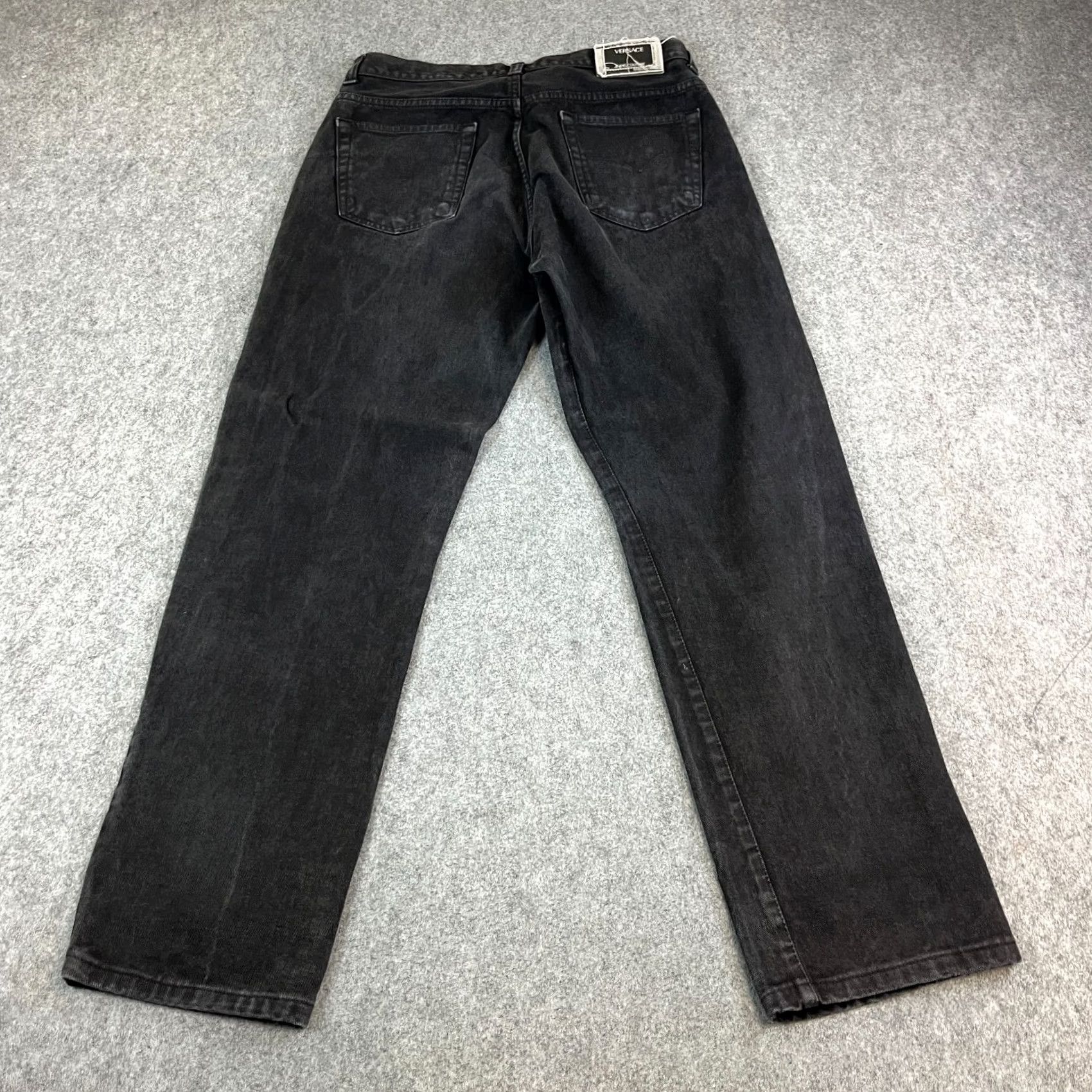 Versace Versace Jeans Couture Mens Jeans Black Straight Made In Italy Waist 32 Inside Leg 34 Size US 40 / EU 56 - 2 Thumbnail