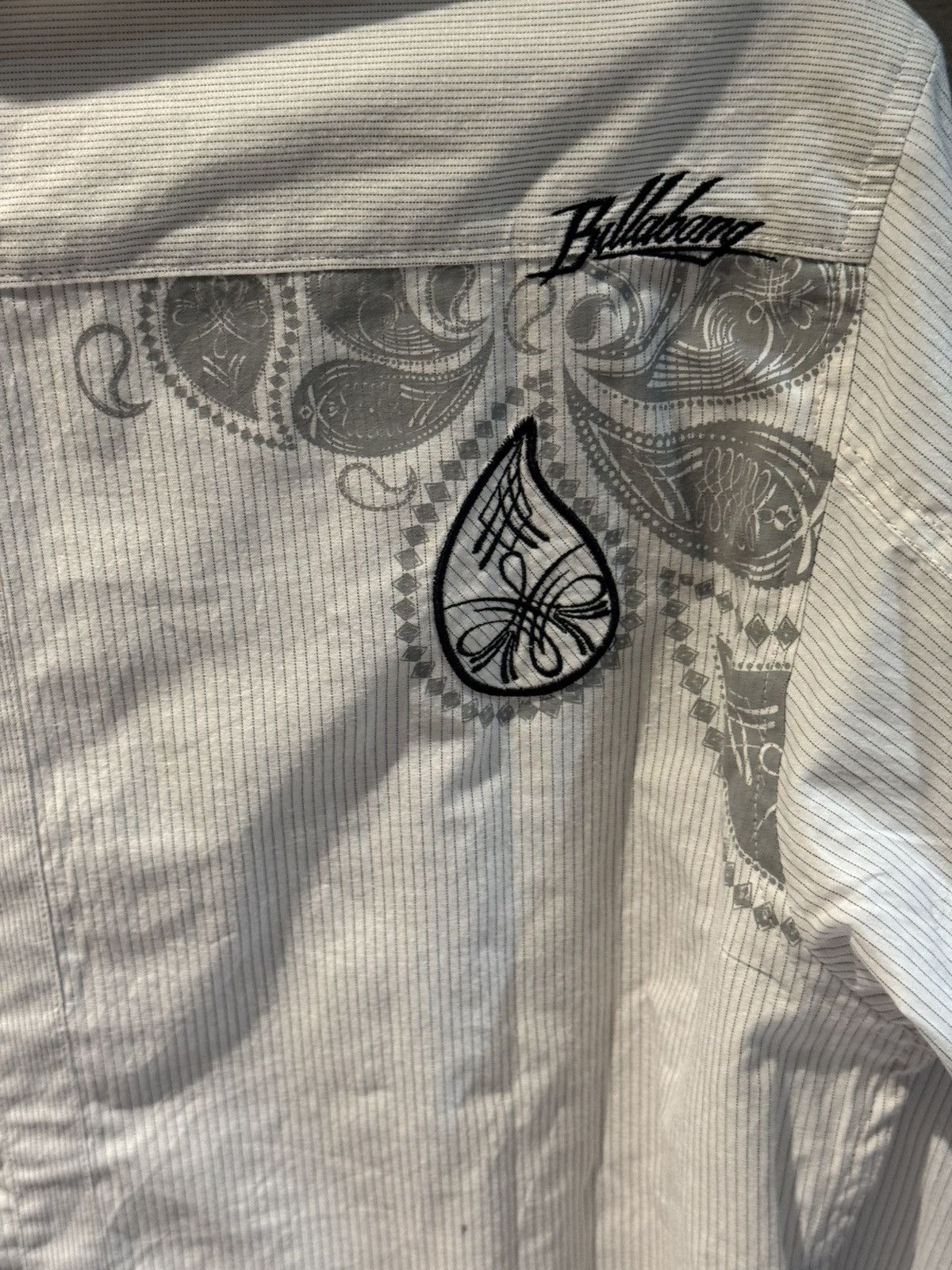 Billabong *NEW Billabong Paisley Cuff Back Print Y2K Stripe LongSleeve Size US S / EU 44-46 / 1 - 4 Thumbnail