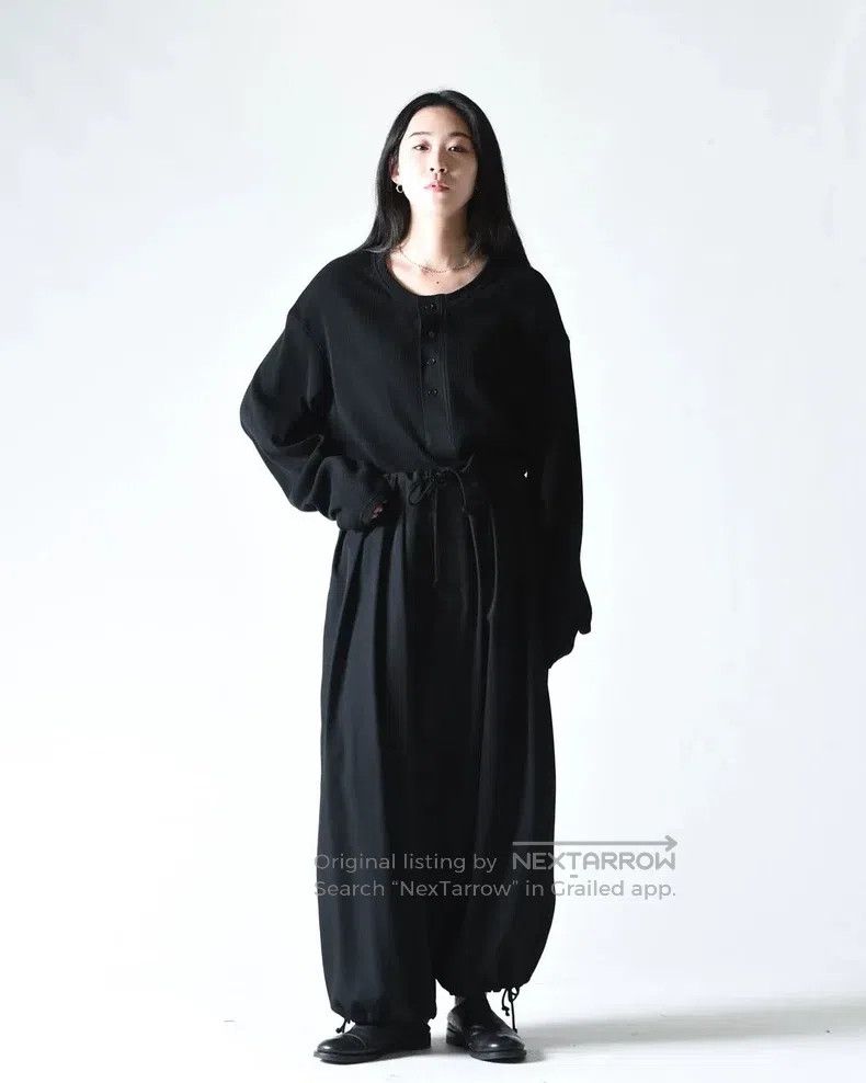 Yohji Yamamoto Yohji Yamamoto size 3 19SS12 pleated drawstring balloon woo Size US 30 / EU 46 - 2 Thumbnail