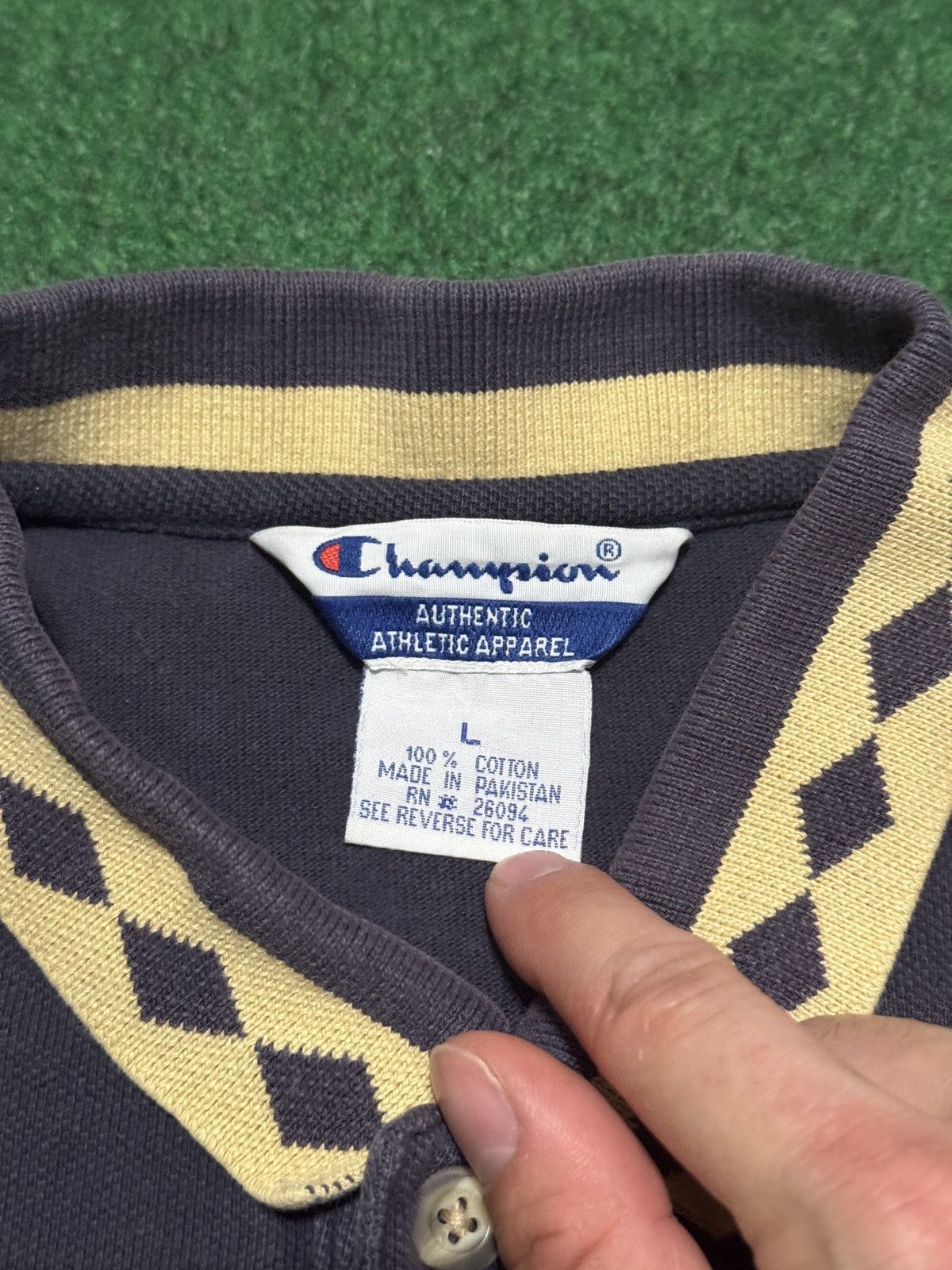 Champion Vintage 90s Notre Dame Football Irish Champion Baggy Polo Size US L / EU 52-54 / 3 - 3 Thumbnail