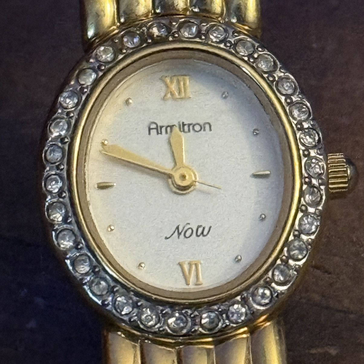 Other Vintage Armitron gold tone pave watch Size ONE SIZE - 6 Thumbnail