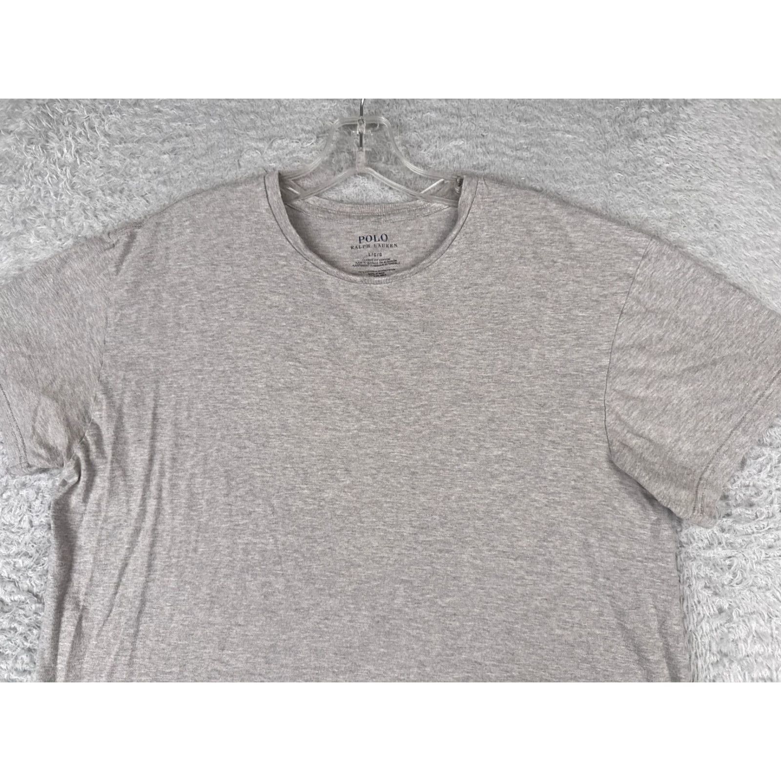 Ralph Lauren Polo Ralph Lauren Shirt Adult Large Gray Short Sleeve Crew Neck Cotton Mens Size US L / EU 52-54 / 3 - 4 Thumbnail