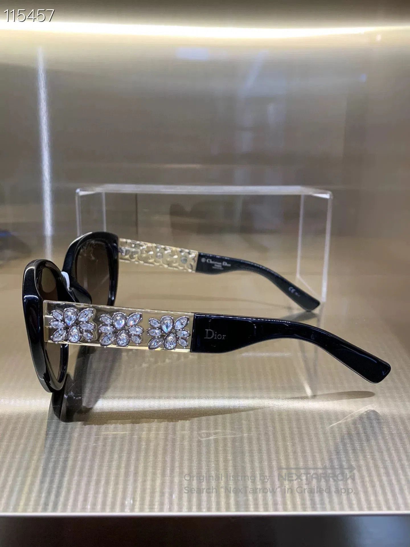 Dior Dior x074785 Classic Sunglasses. Size ONE SIZE - 4 Thumbnail
