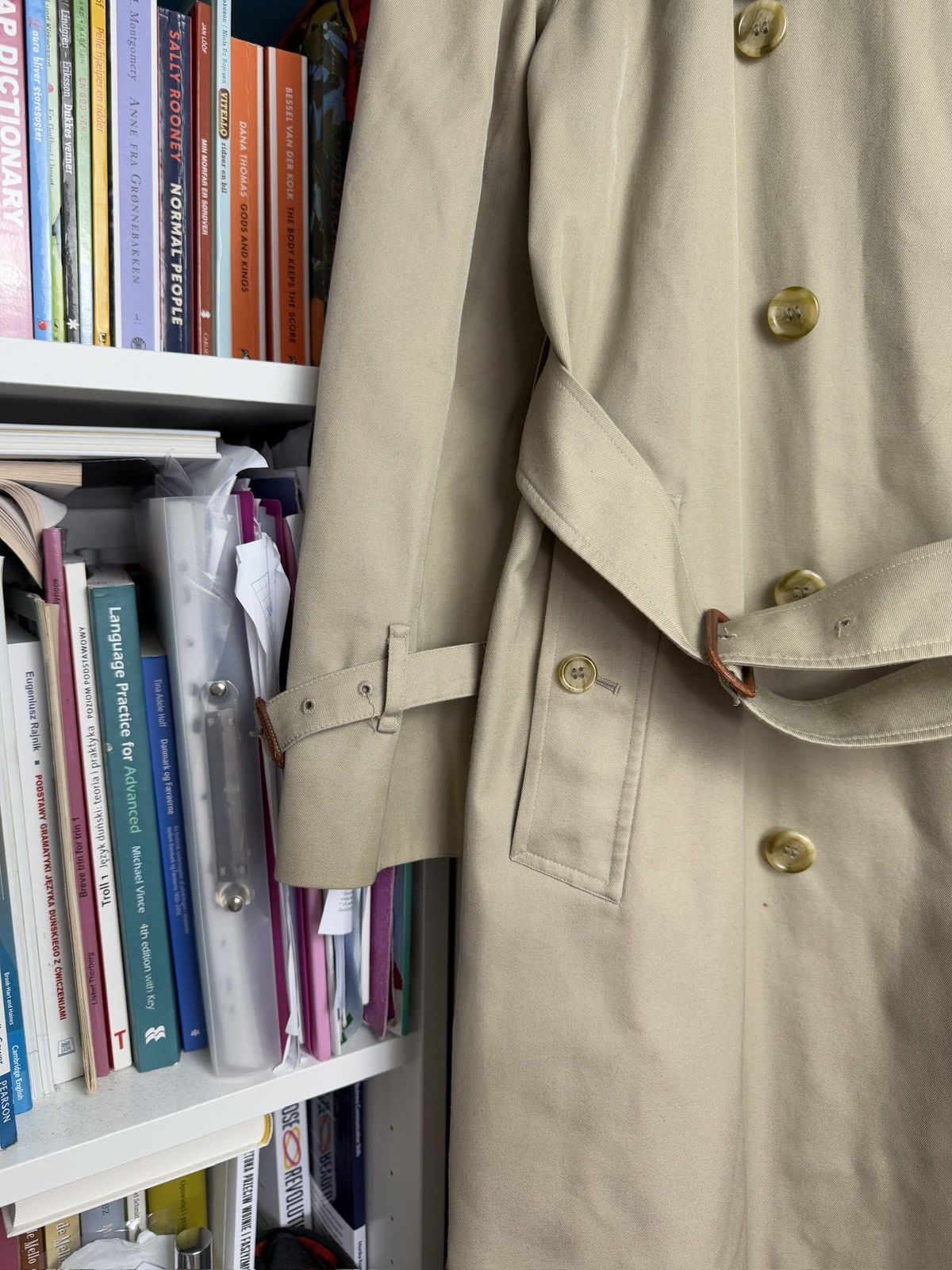 Vintage Burberry Kensington nova check trench coat M oldmoney