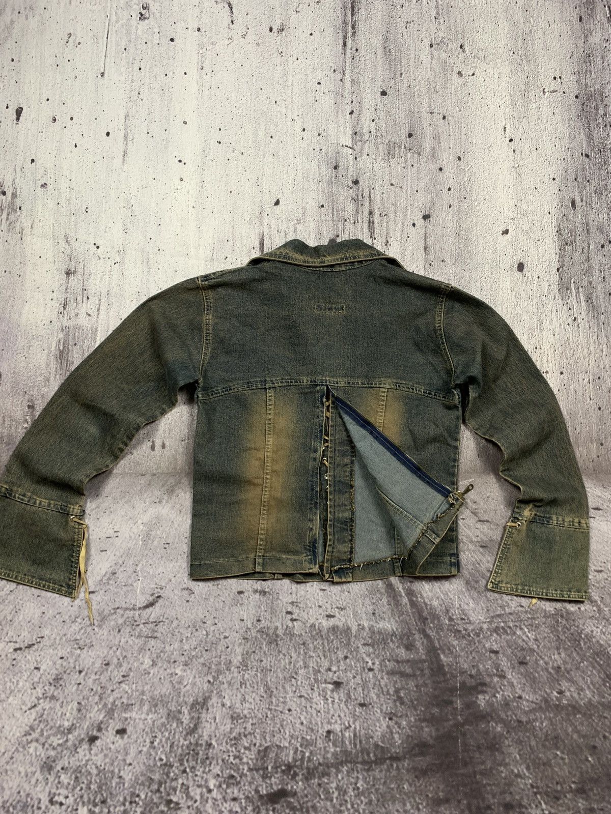 Japanese Brand Miss Sixty Denim Jacket Vintage Y2k Style Avantgarde Size S / US 4 / IT 40 - 2 Thumbnail