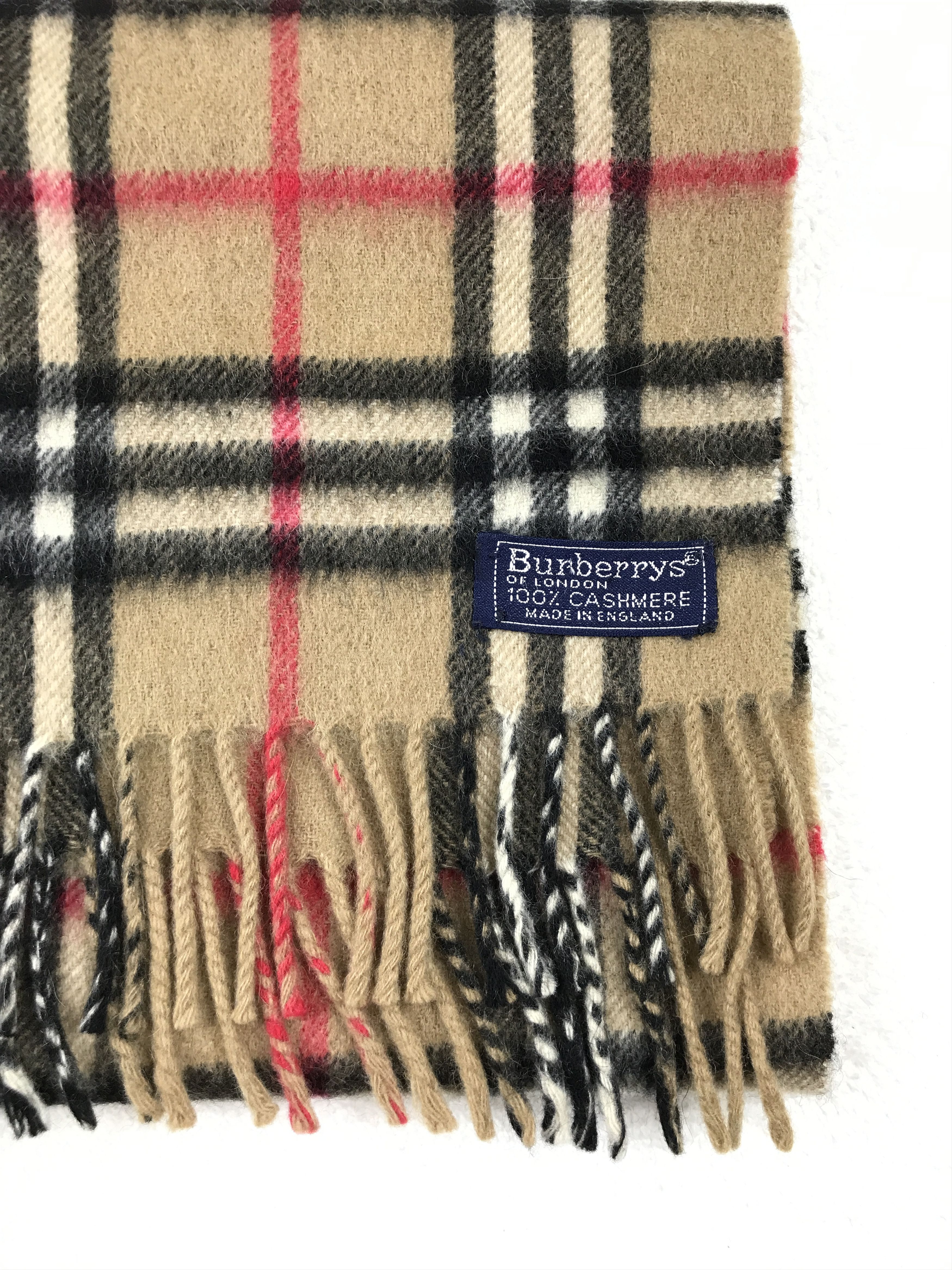 Burberry × Vintage Vintage Burberry Scarf Muffler Wool Cashmere Novacheck Size ONE SIZE - 3 Thumbnail
