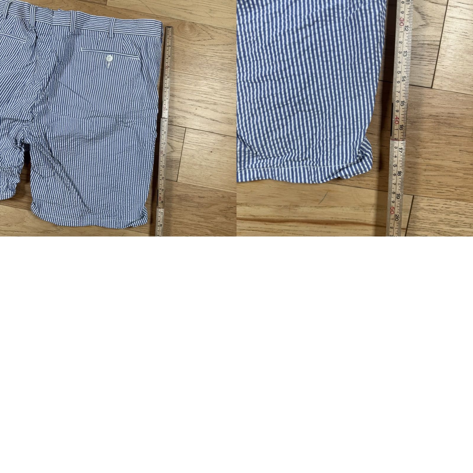 Polo Ralph Lauren Polo Ralph Lauren Shorts Nautical Striped Seersucker Blue/White Mens 38 Chino Big/Regular Size US M / EU 48-50 / 2 - 8 Thumbnail
