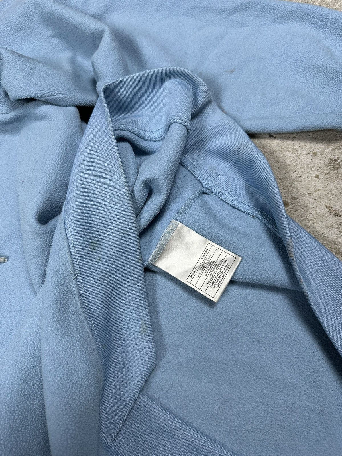Nike × Vintage Vintage Y2K Nike Baby Blue Center Swoosh Fleece Hoodie Size US S / EU 44-46 / 1 - 9 Thumbnail