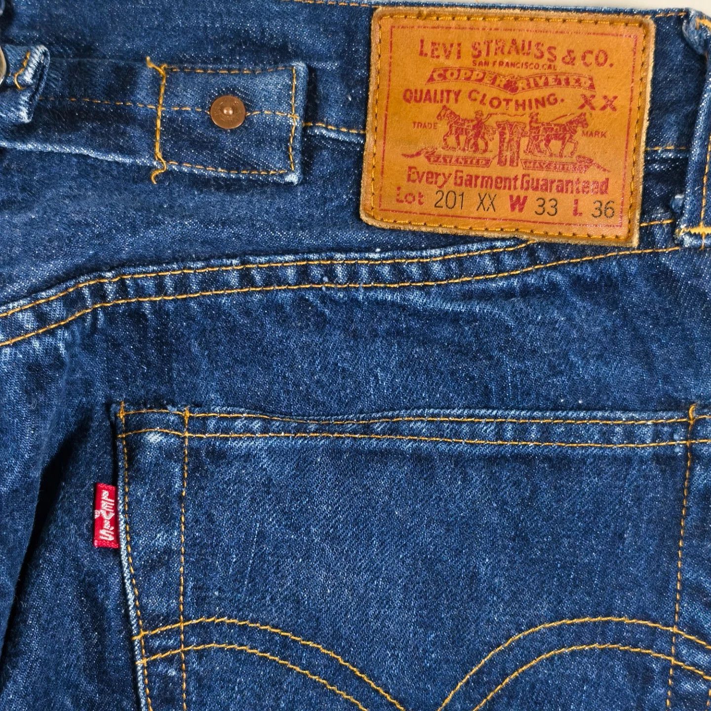 Levi's Vintage Clothing Levi’s Vintage Clothing Lot 201XX 1937 Model Selvedge Jeans Size US 32 / EU 48 - 4 Thumbnail