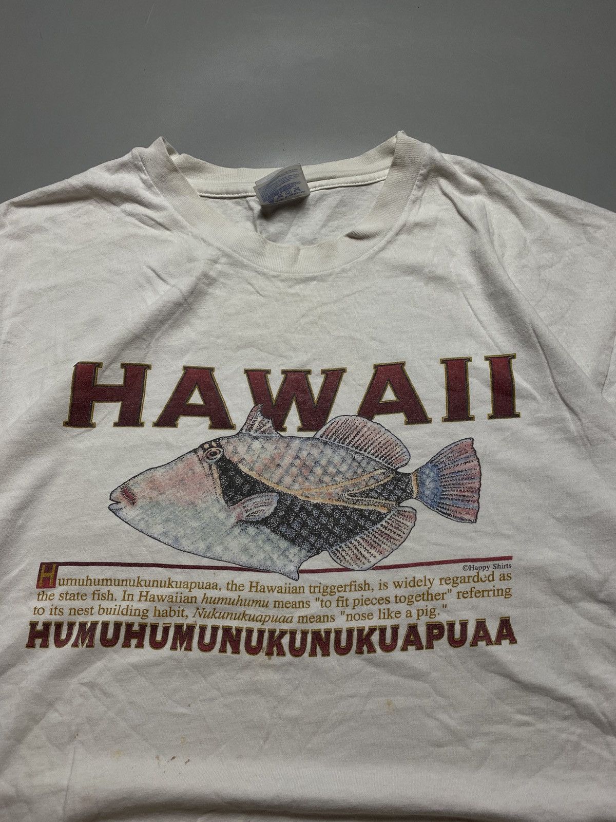 Vintage RARE! Hawaii 1990s t-shirt on one seam Size US XL / EU 56 / 4 - 4 Thumbnail